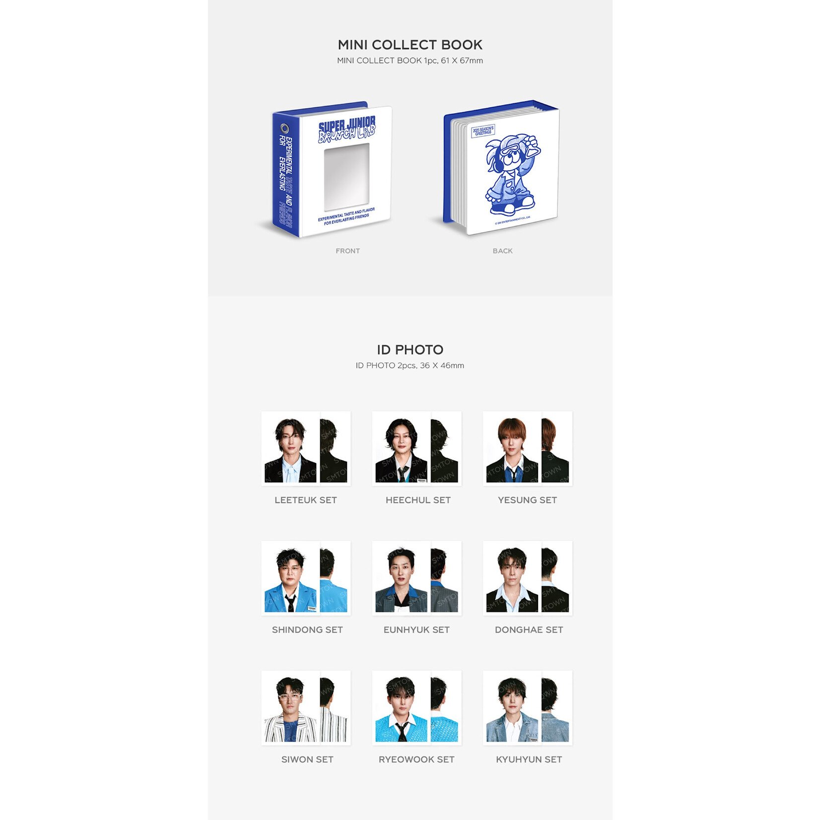 Super Junior - 2025 SM ARTIST SEASON’S GREETINGS OFFICIAL MD : Mini Collect Book