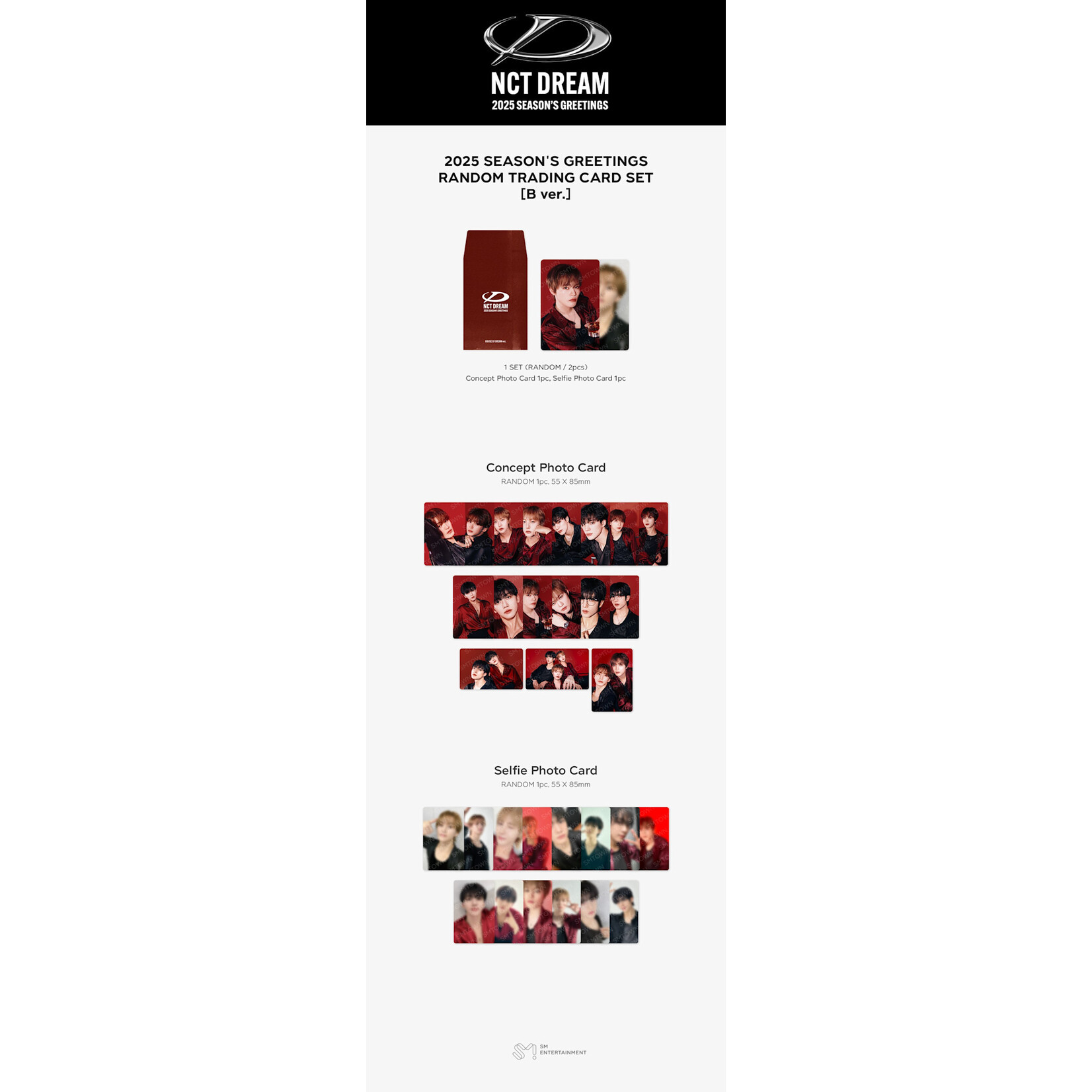NCT NCT Dream - 2025 SM ARTIST SEASON’S GREETINGS OFFICIAL MD : Trading Card Set
