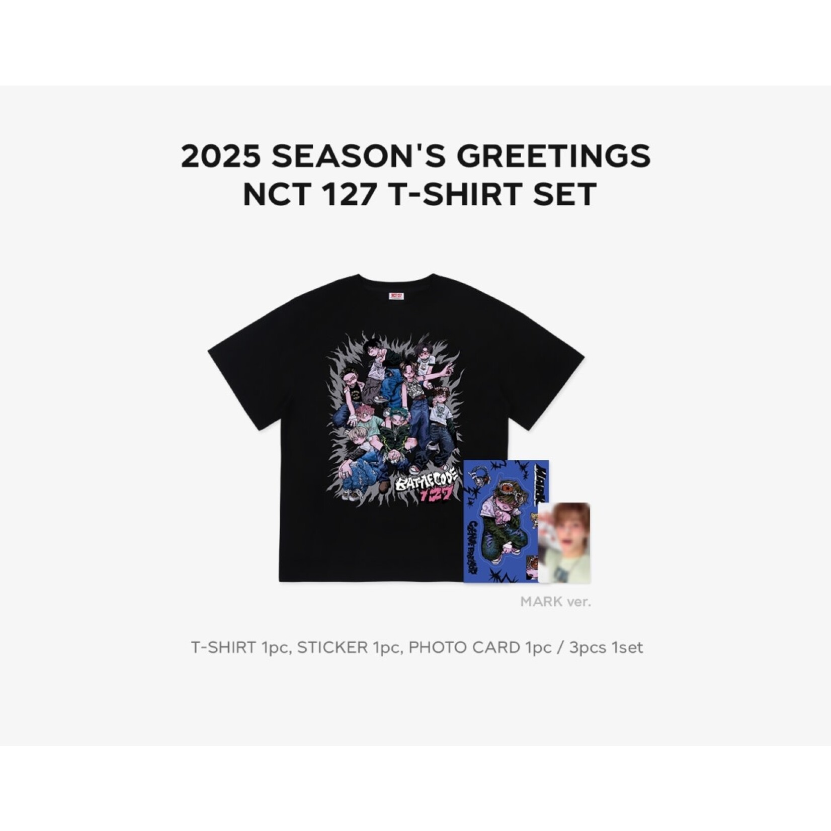 NCT 127 T-SHIRT SET / 2025 SM ARTIST SEASON’S GREETINGS OFFICIAL MD