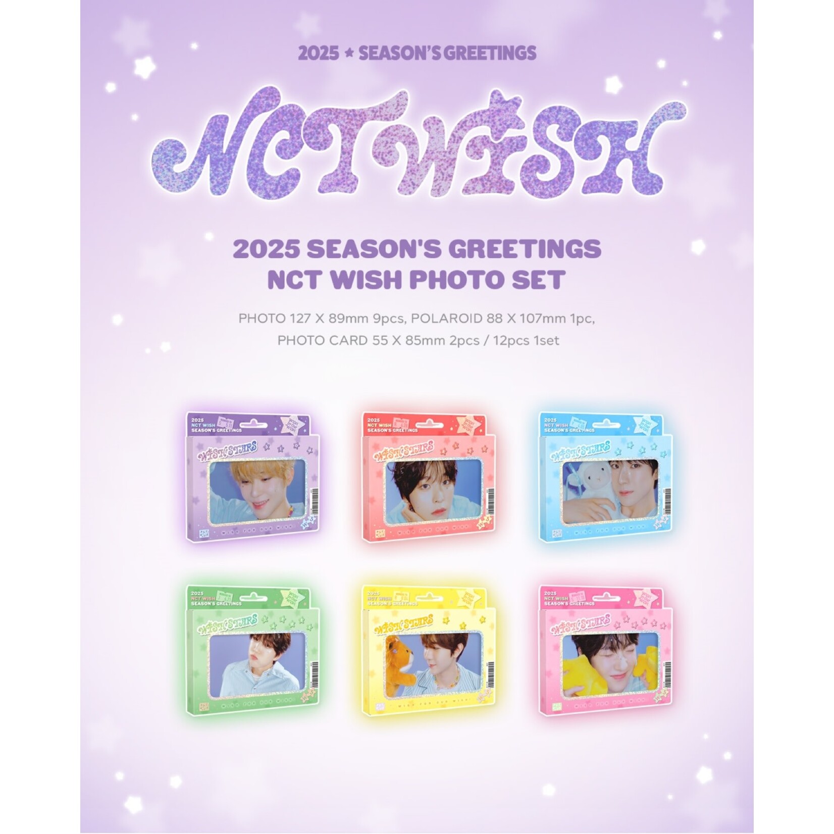 NCT NCT WISH PHOTO SET / 2025 SM ARTIST SEASON’S GREETINGS OFFICIAL MD