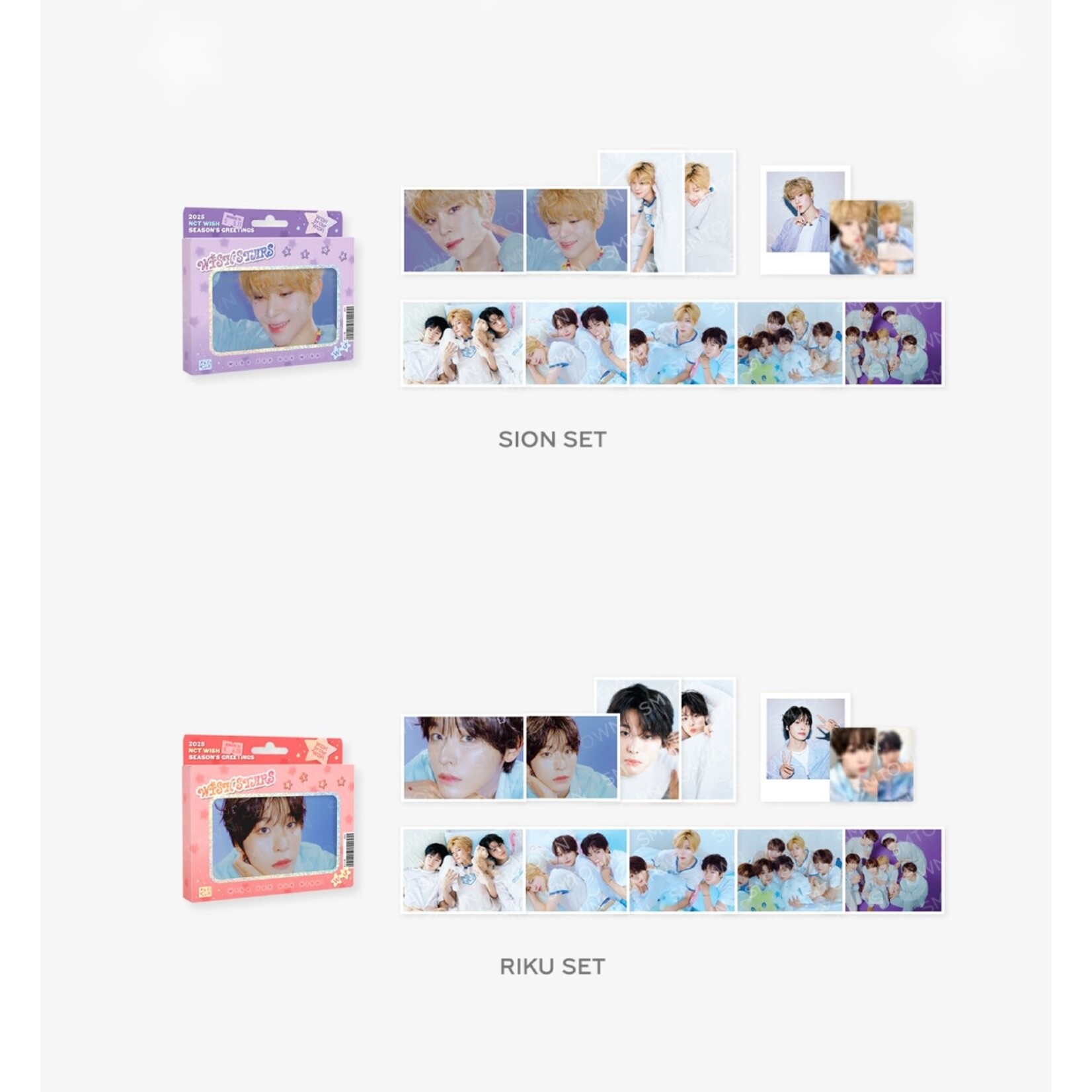 NCT NCT WISH PHOTO SET / 2025 SM ARTIST SEASON’S GREETINGS OFFICIAL MD