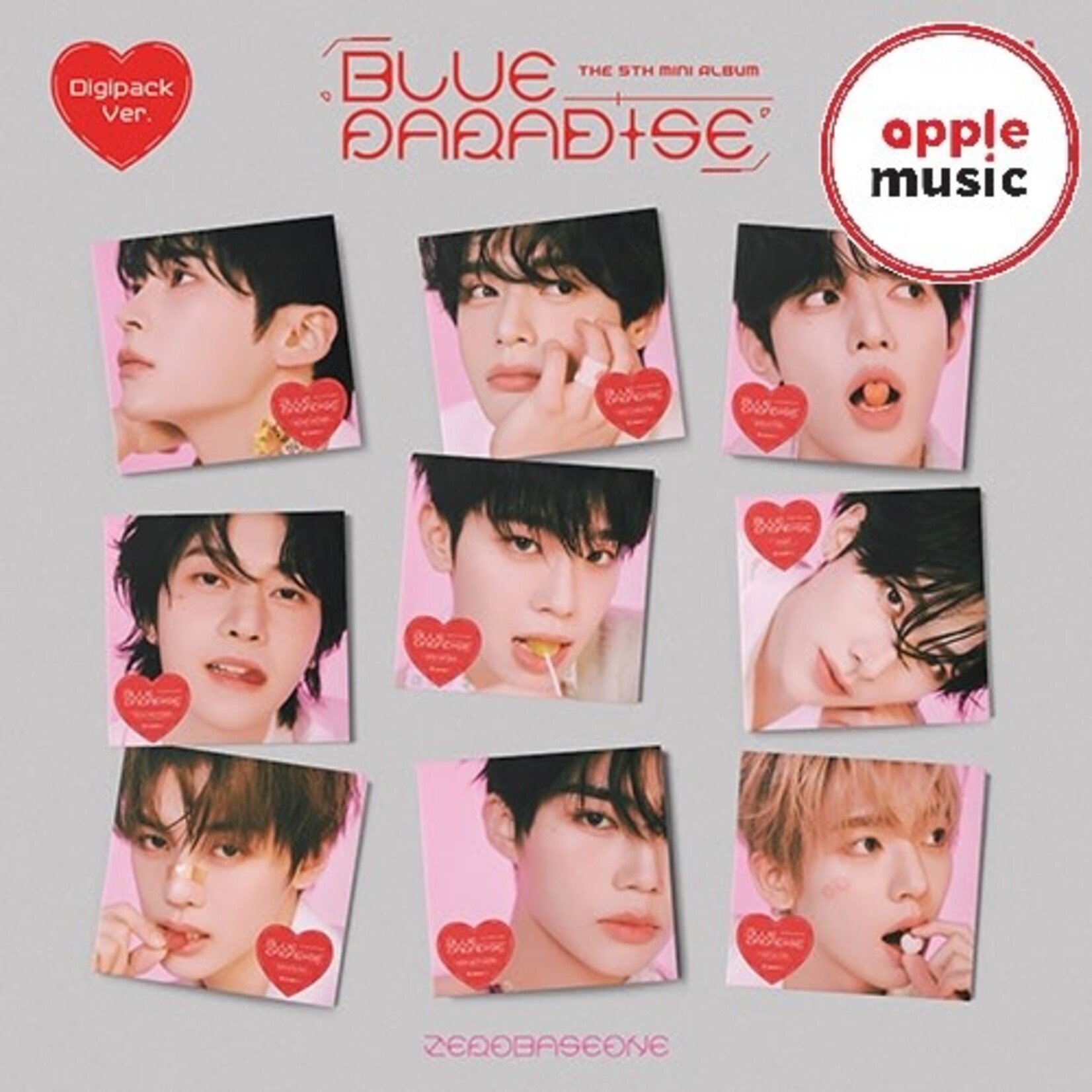 ZeroBaseOne ZEROBASEONE - The 5th Mini Album [BLUE PARADISE] (Digipack Ver.) + Random Photocard (APPLE MUSIC)