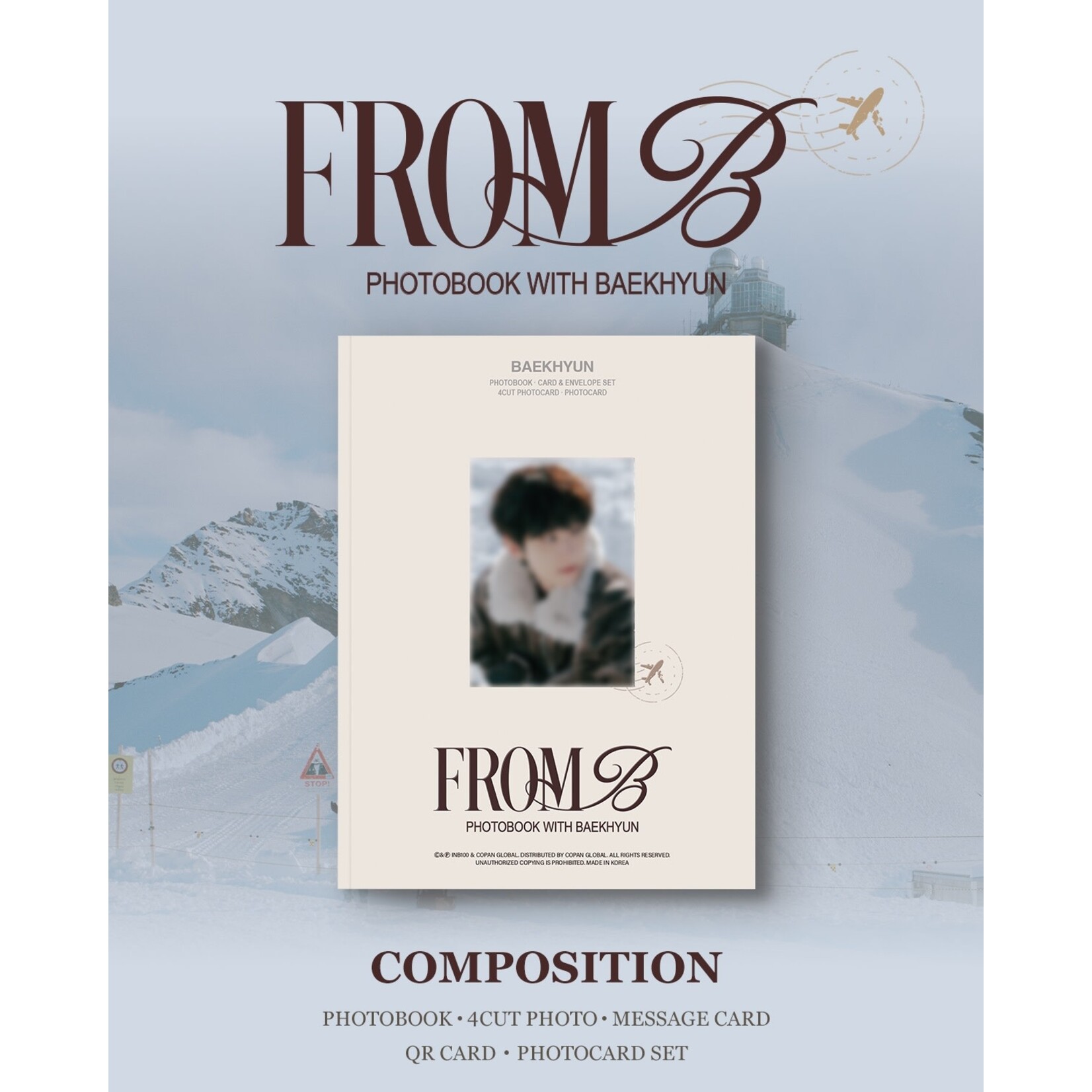 EXO BAEK HYUN - PHOTOBOOK [FROM B] (B ver.) + Random Photocard (WM)