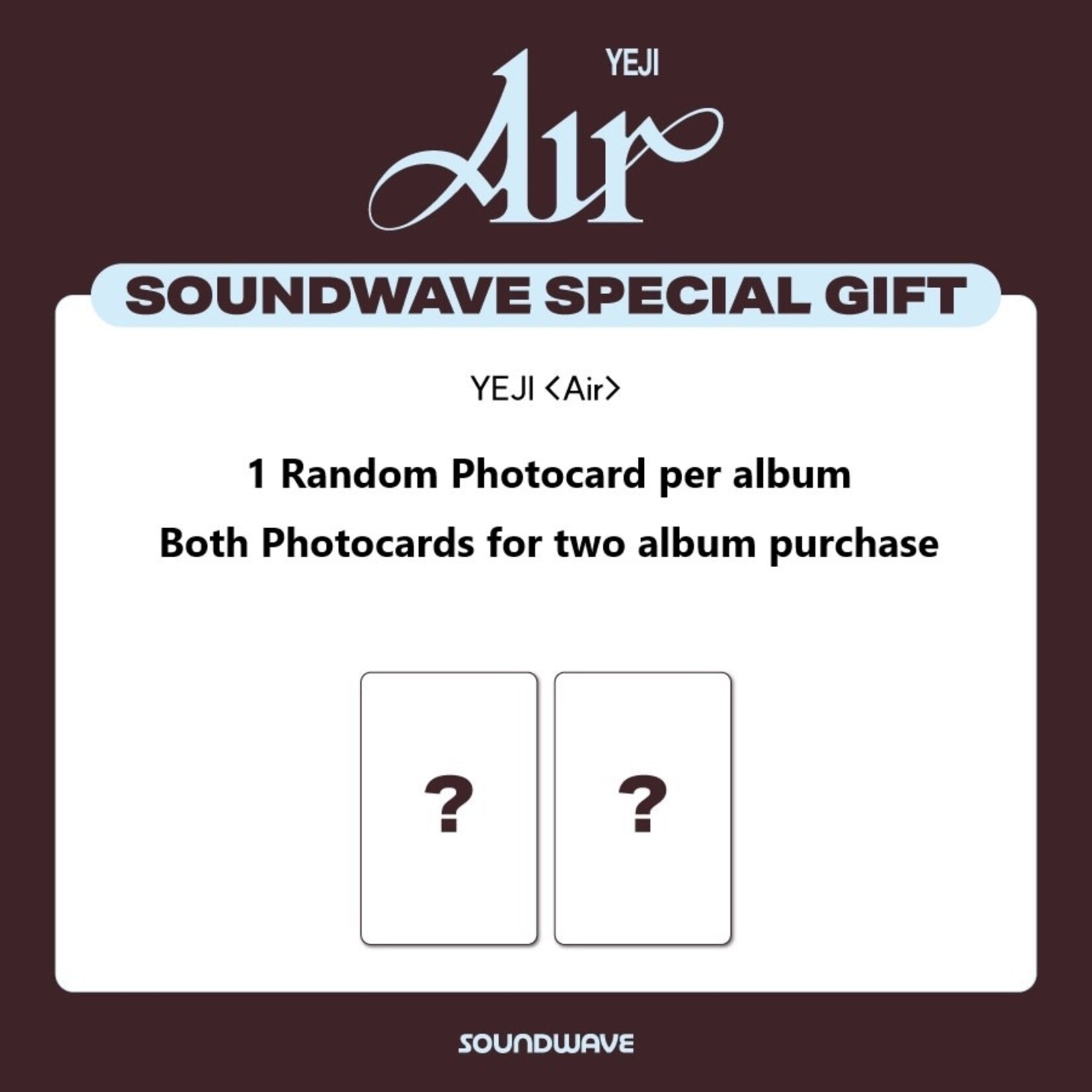 Itzy YEJI (ITZY) - [Air] (Oxygen Pack Ver.) + Random Photocard (SW)