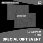 Le Sserafim LE SSERAFIM - 5th Mini Album 'HOT' (Weverse Albums ver.) + Random Mini Poster (SW)