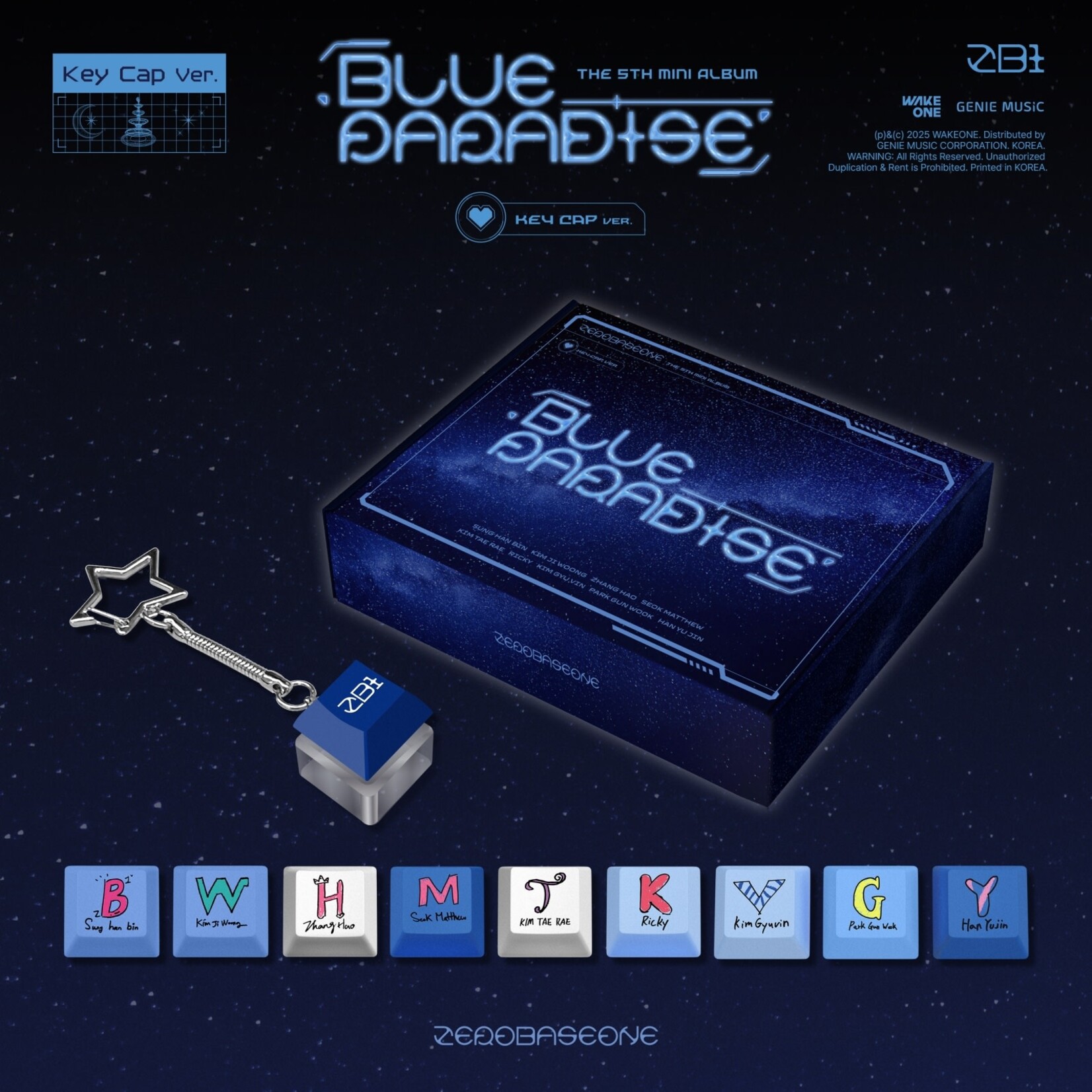 ZeroBaseOne ZEROBASEONE - The 5th Mini Album [BLUE PARADISE] (Key Cap Ver.)