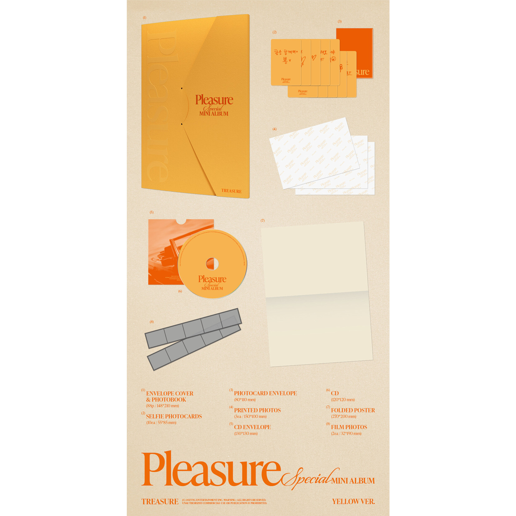 Treasure TREASURE - SPECIAL MINI ALBUM [PLEASURE] (Photobook ver.) + Random Photocard (SW)