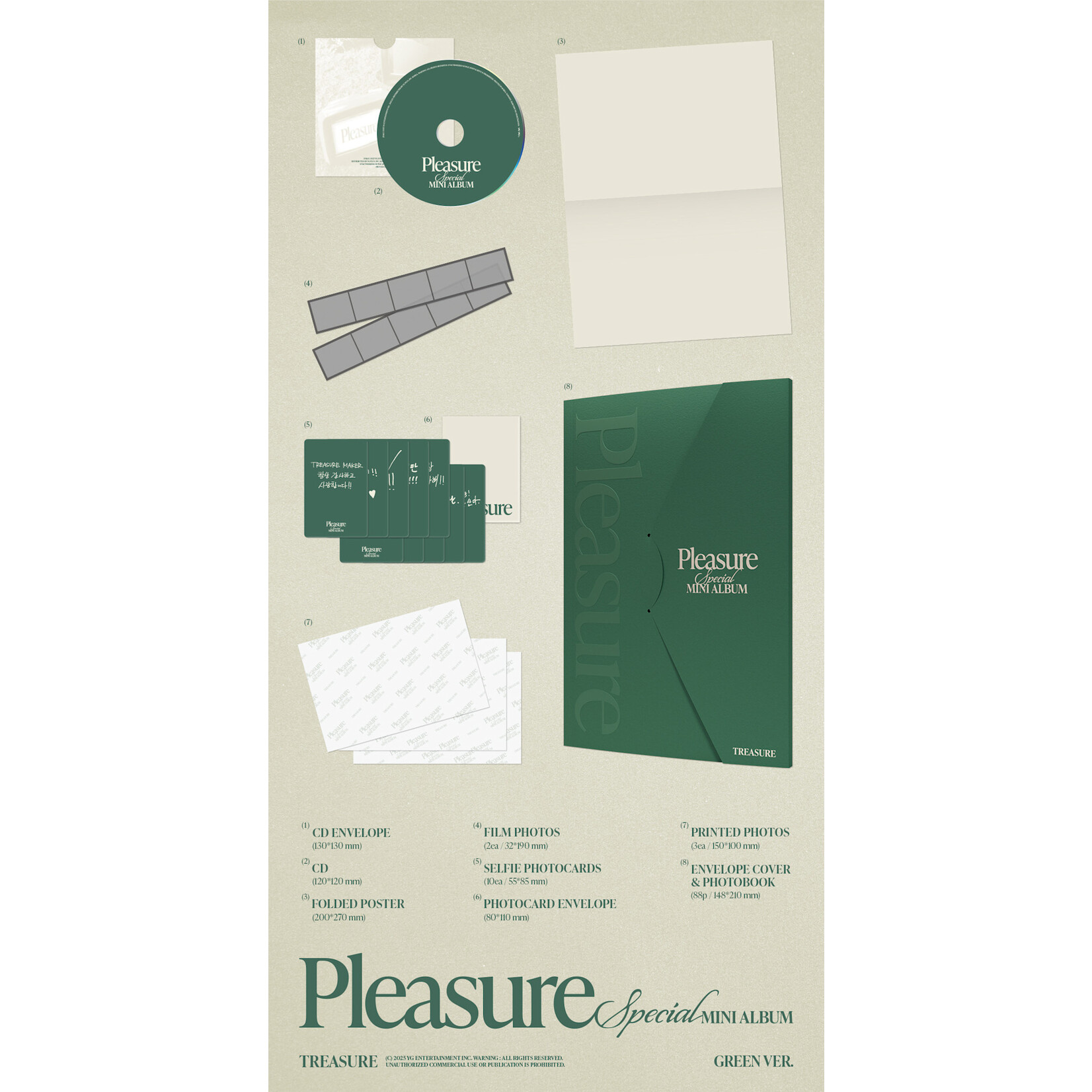 Treasure TREASURE - SPECIAL MINI ALBUM [PLEASURE] (Photobook ver.) + Random Photocard (SW)