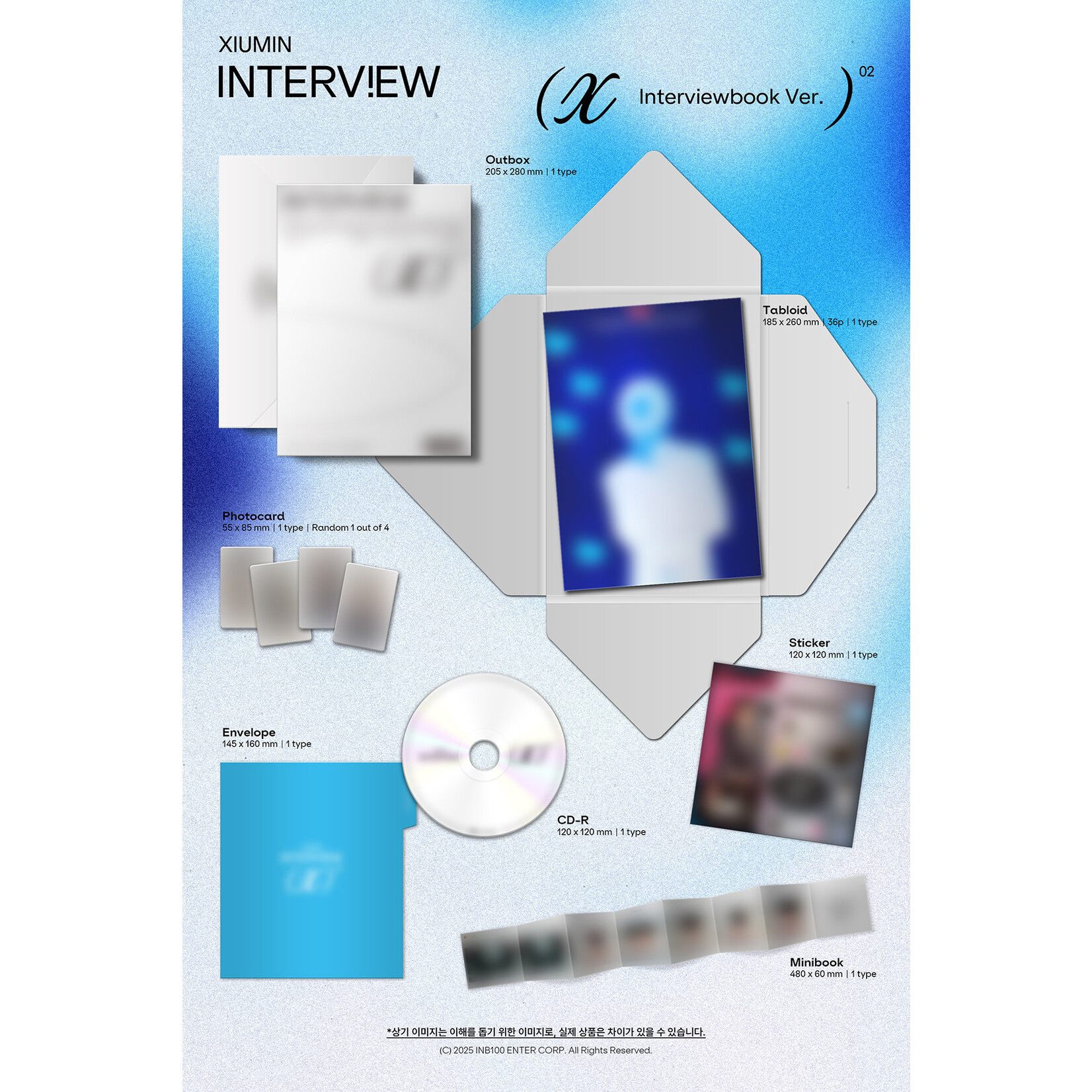 EXO XIUMIN - Interview X (Interviewbook Ver.) + Random Photocard (WM)