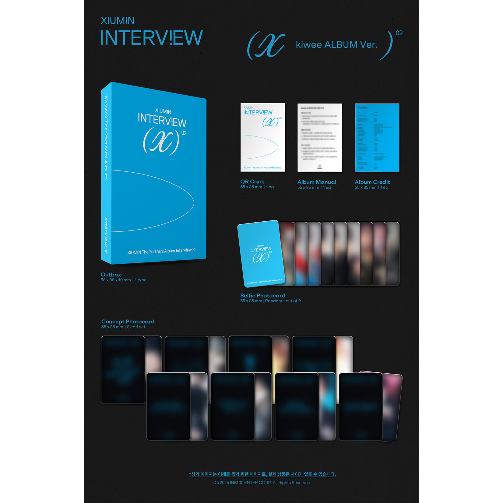 EXO XIUMIN - Interview X [kiwee ALBUM Ver.] (Platform album) + Random Photocard (WM)