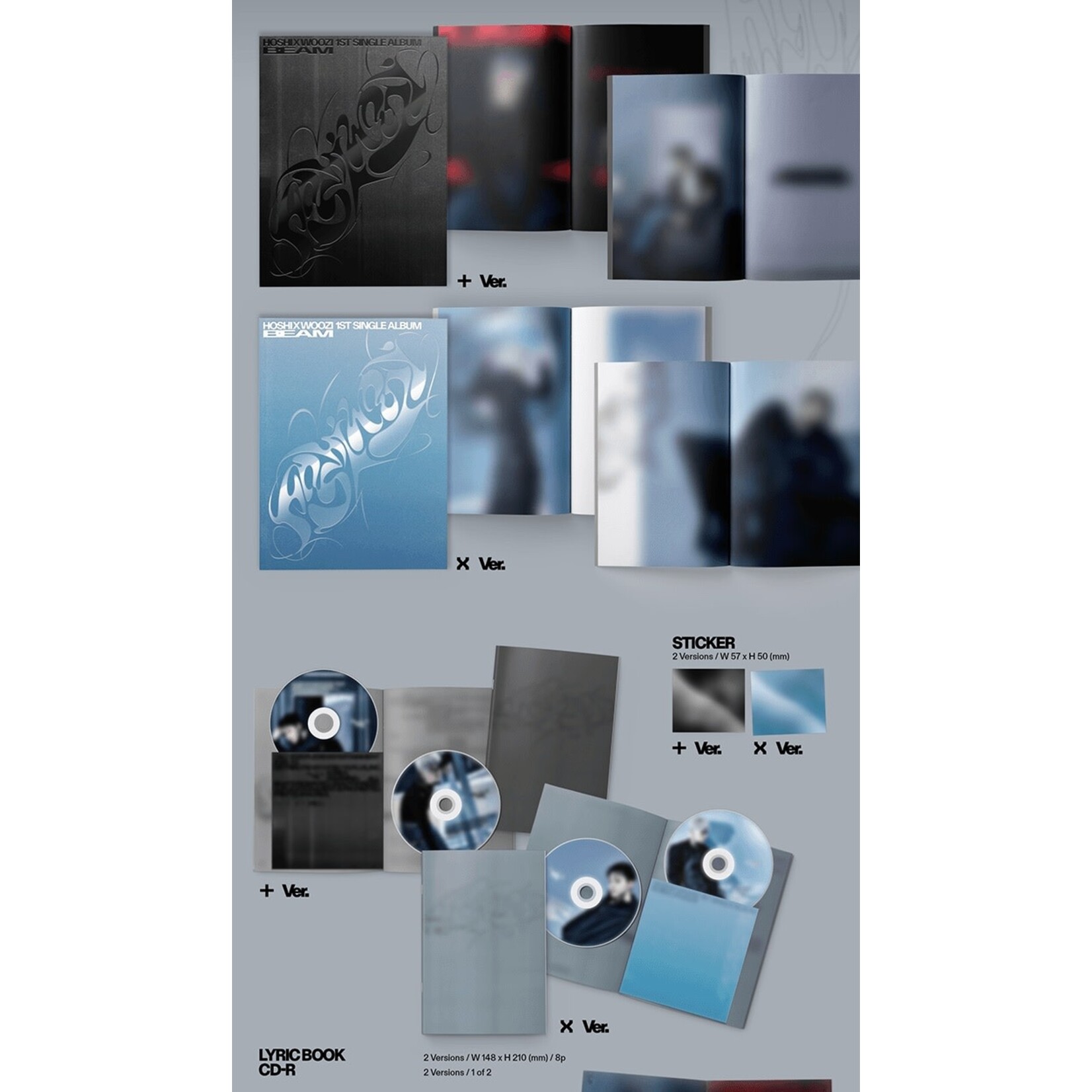 Seventeen HOSHI X WOOZI - 1st Single Album [BEAM] (Photobook ver.) + Weverse Gift (WS)