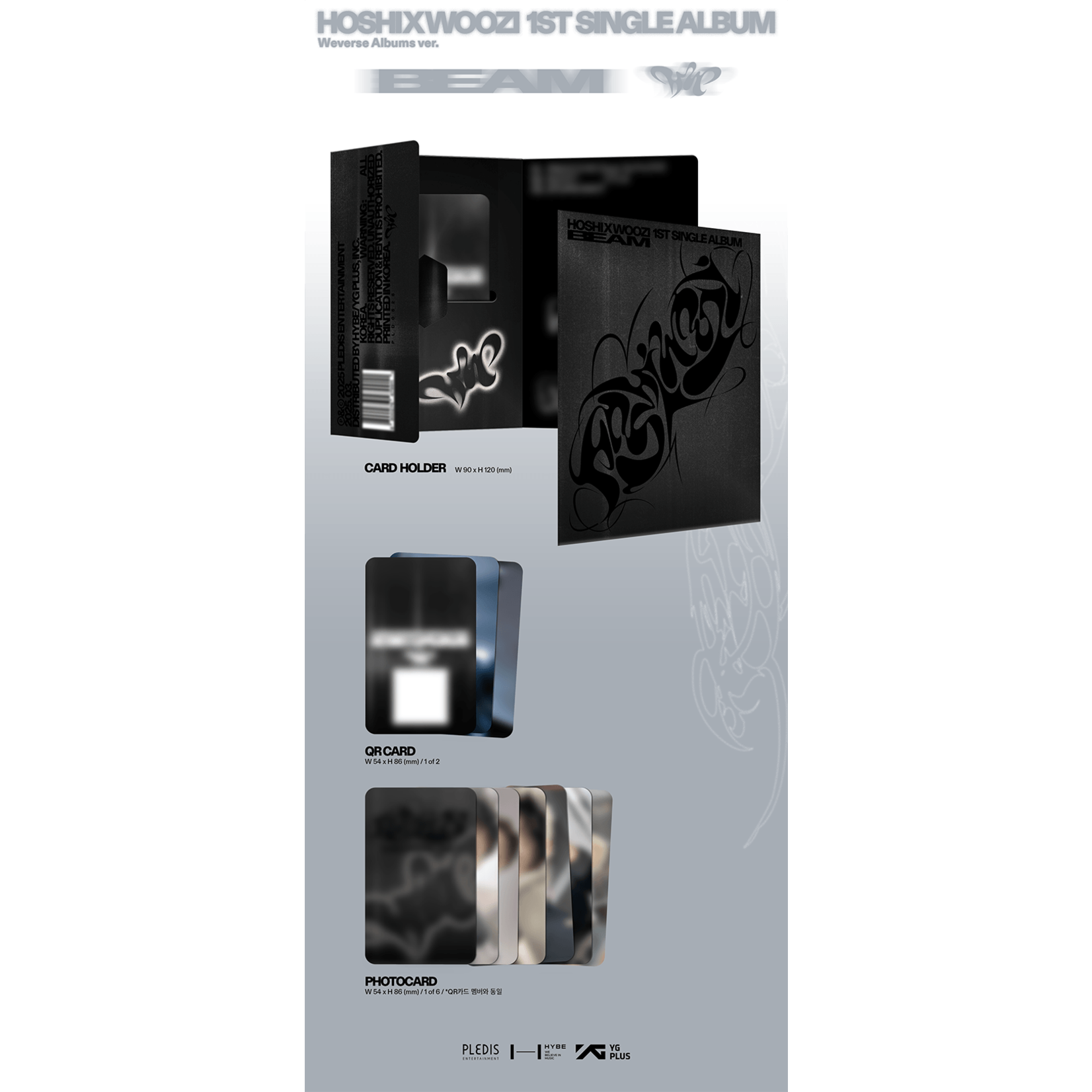 Seventeen HOSHI X WOOZI - 1st Single Album ‘BEAM’ Weverse Albums ver. + Weverse Gift (WS)