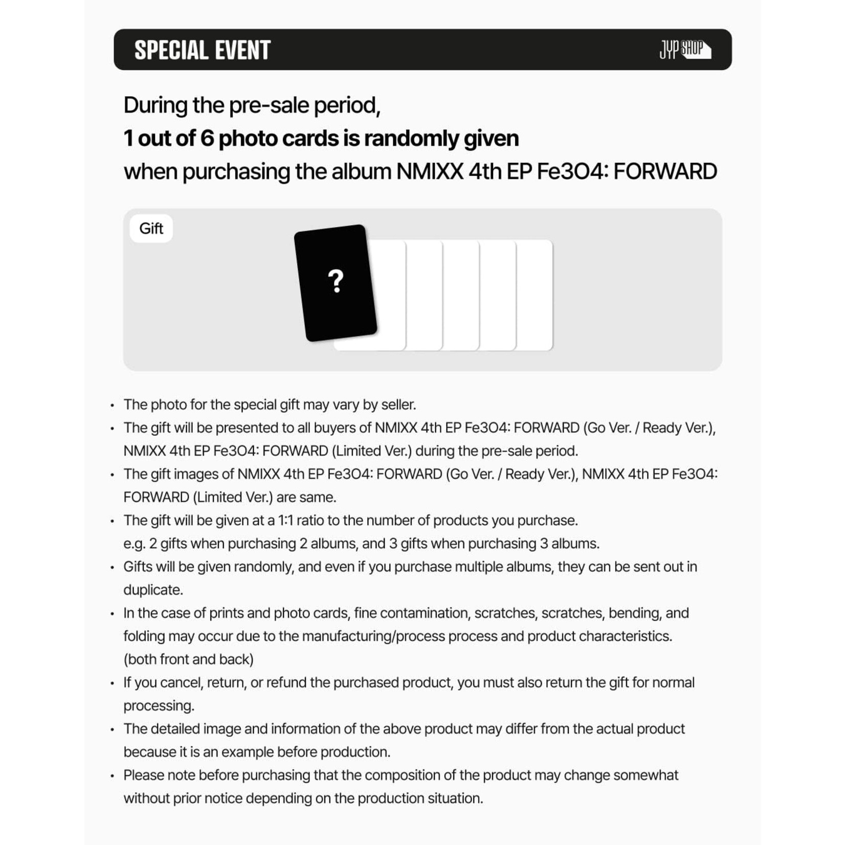 NMIXX NMIXX - 4th Mini Album [Fe3O4: FORWARD] (Photobook ver.) + Random Photocard (JYP SHOP)