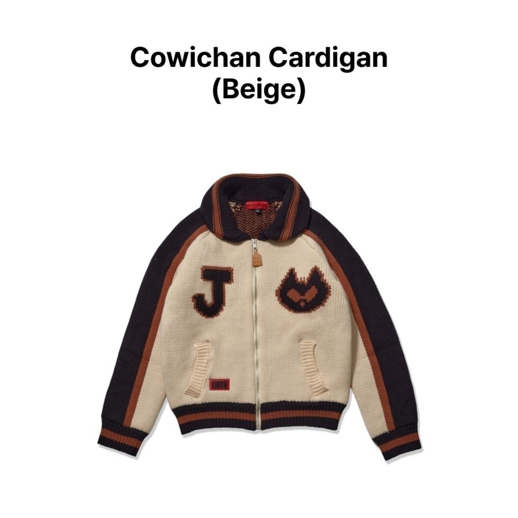 BTS j-hope (BTS) - Tour 'HOPE ON THE STAGE' OFFICIAL MD : Cowichan Cardigan (Beige)