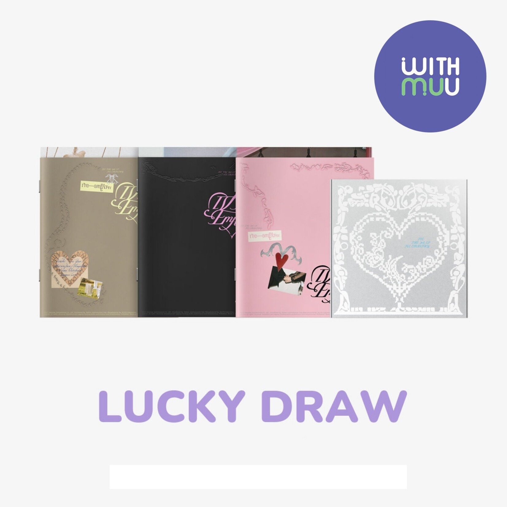 Ive [2ND LUCKY DRAW] IVE - THE 3rd EP IVE EMPATHY (VER SET / LOVED IVE ver.) + Random Photocards (WM)