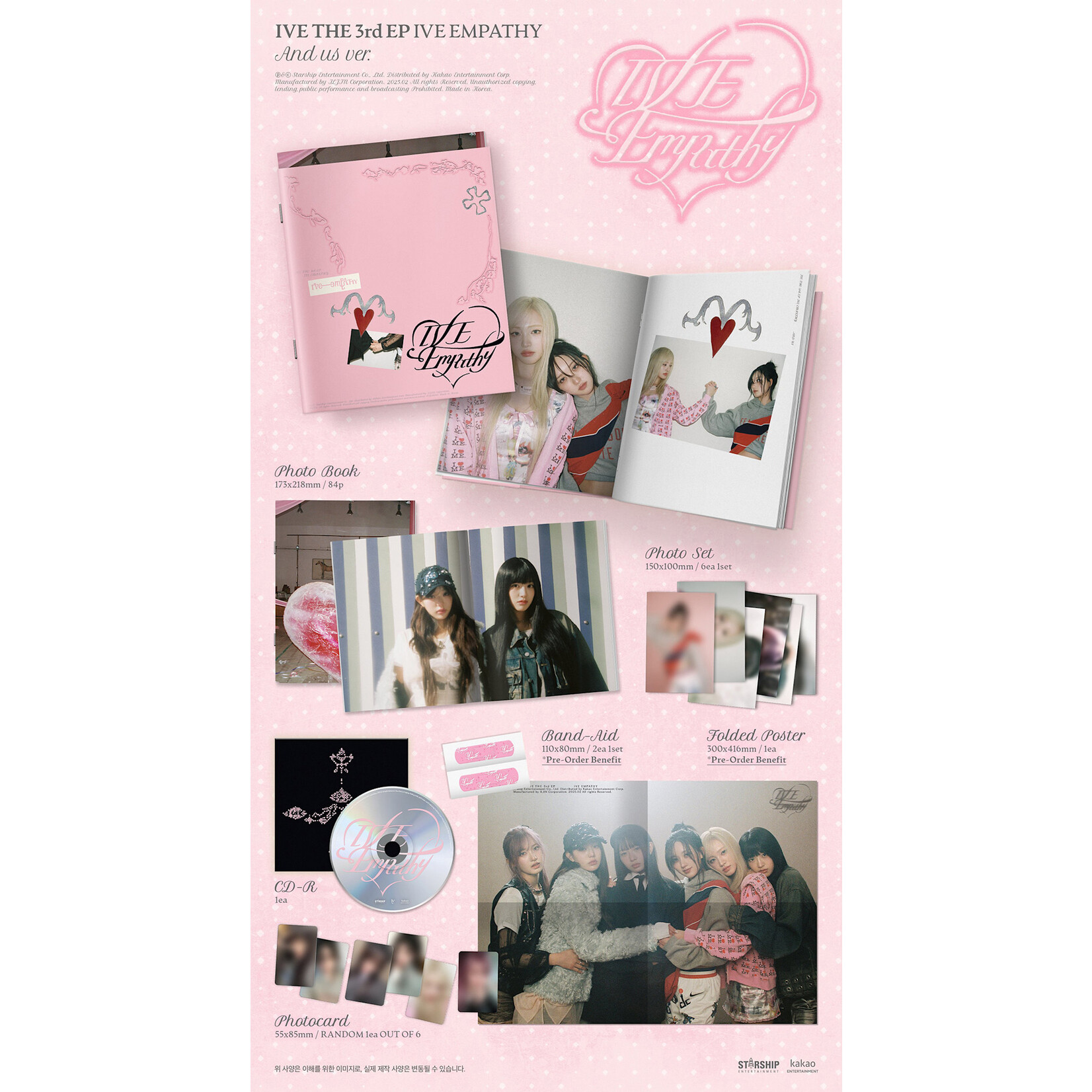 Ive [2ND LUCKY DRAW] IVE - THE 3rd EP IVE EMPATHY (VER SET / LOVED IVE ver.) + Random Photocards (WM)