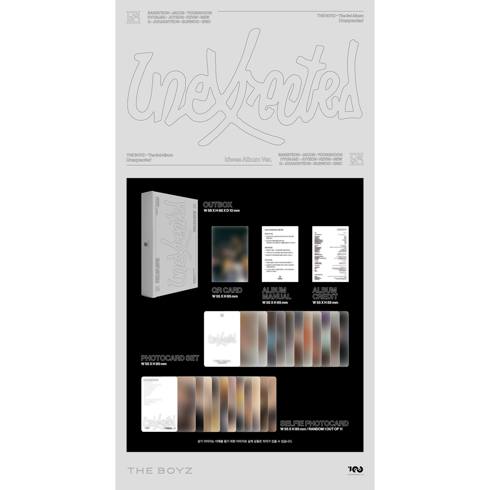 The Boyz THE BOYZ - The 3rd Album 'Unexpected' (kiwee Album ver.)