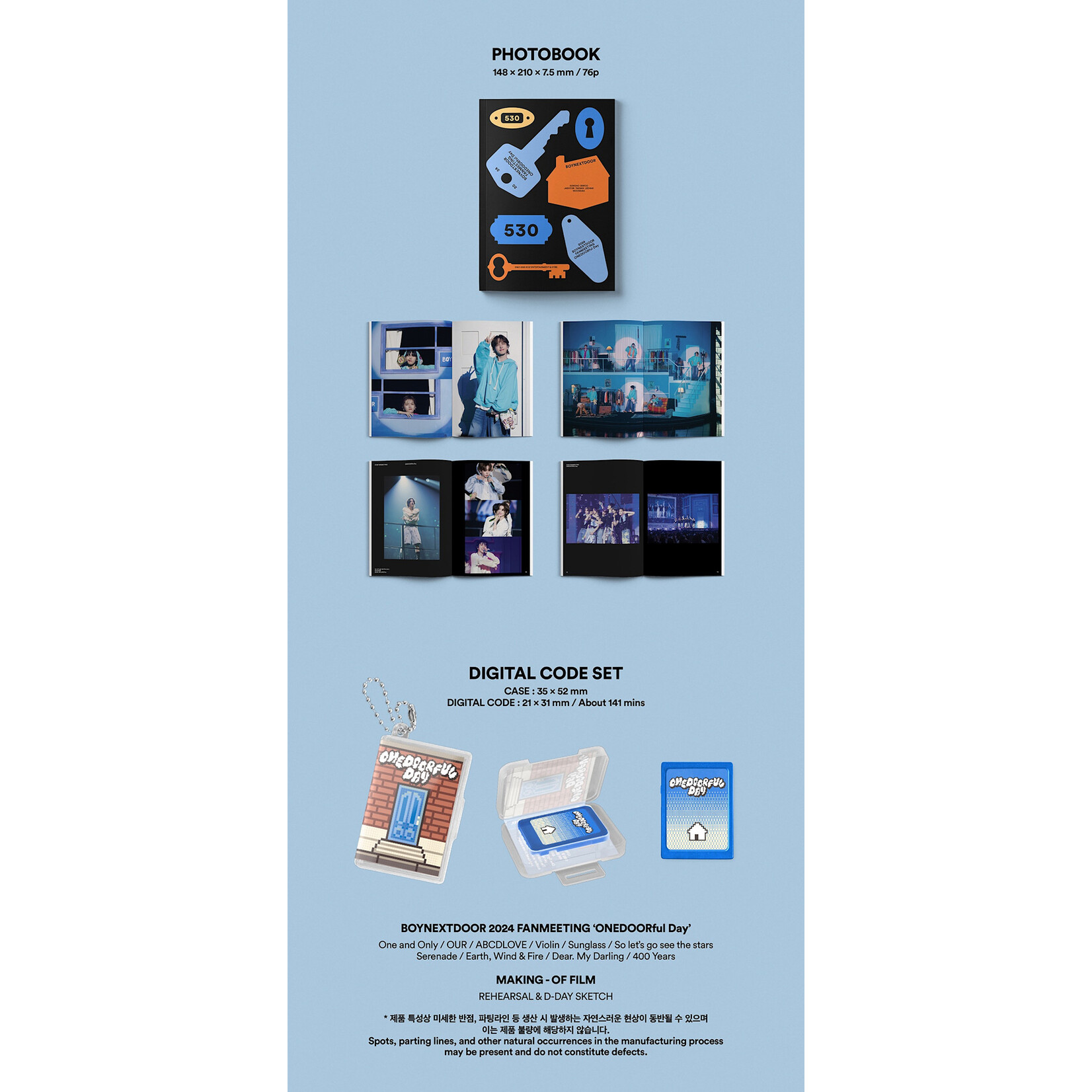 BoyNextDoor BOYNEXTDOOR - 2024 FANMEETING 'ONEDOORful Day' + Weverse Gift (WS)