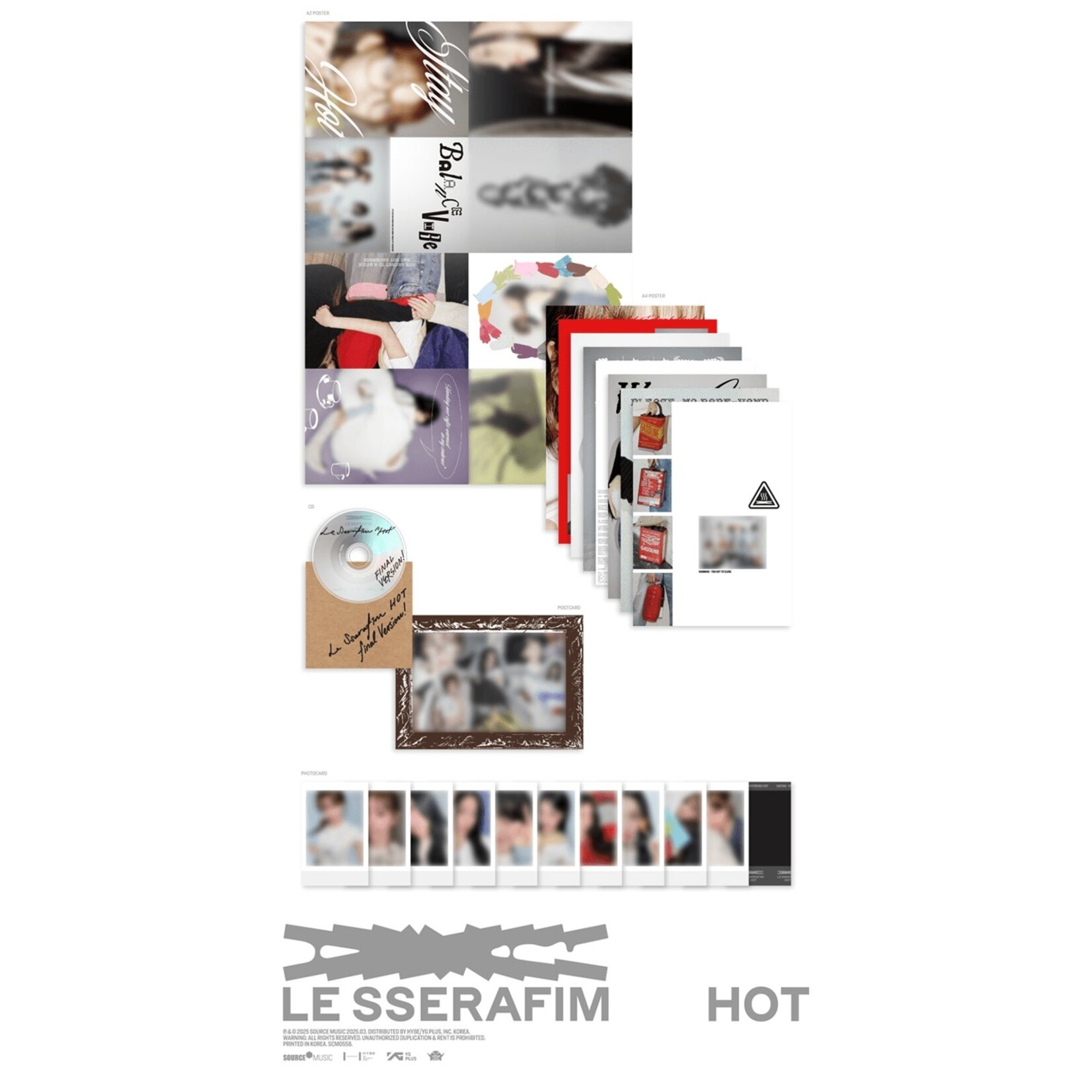 Le Sserafim LE SSERAFIM - 5th Mini Album 'HOT' (TIN CASE ver.)