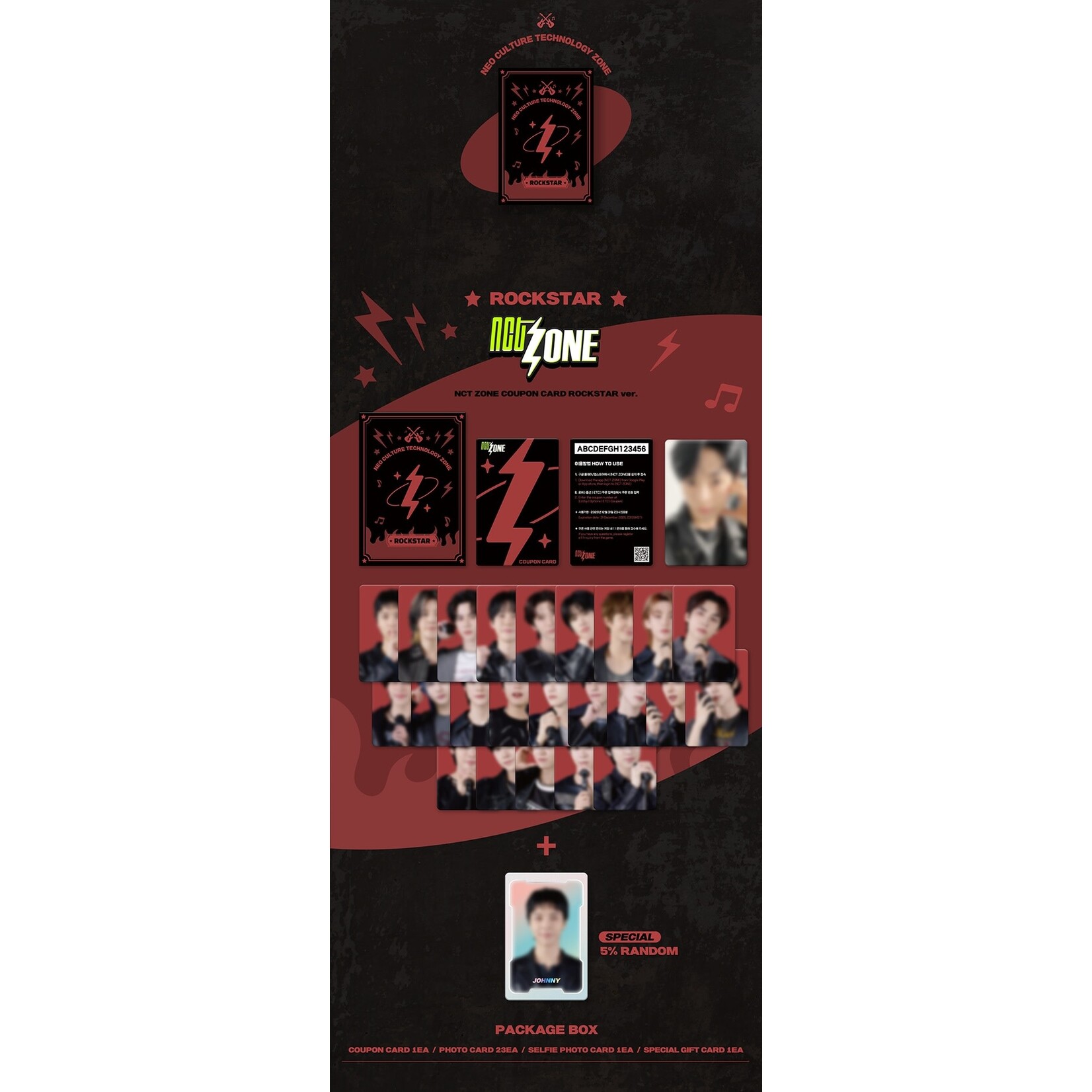 NCT NCT - NCT ZONE COUPON CARD (ROCKSTAR ver.)