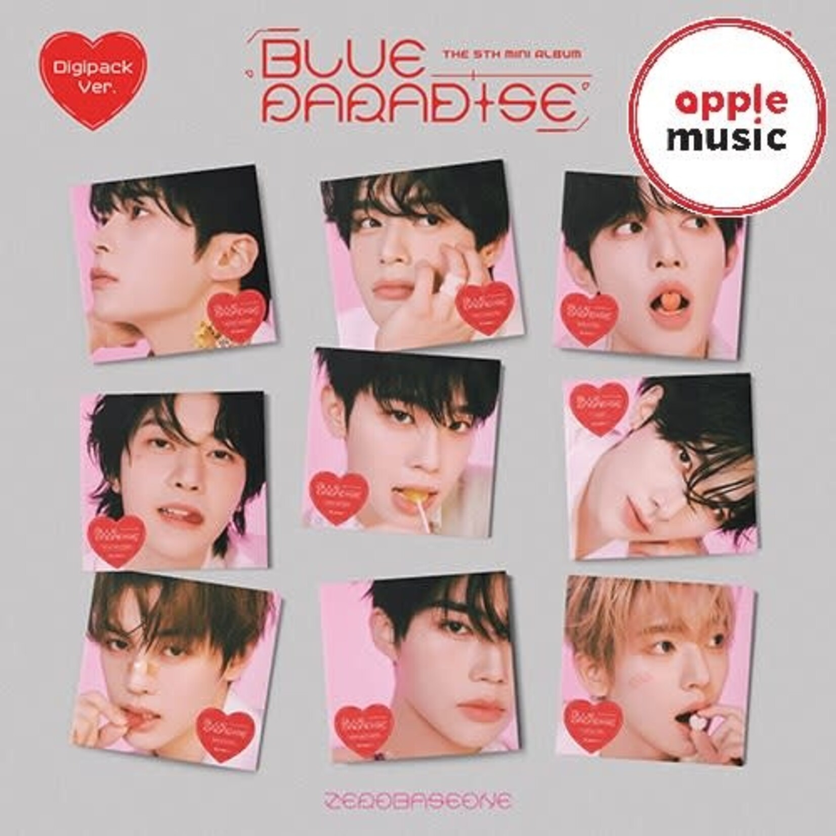 ZeroBaseOne [LUCKY DRAW] ZEROBASEONE - The 5th Mini Album [BLUE PARADISE] (Digipack Ver.) + Random Photocard (APPLE MUSIC)