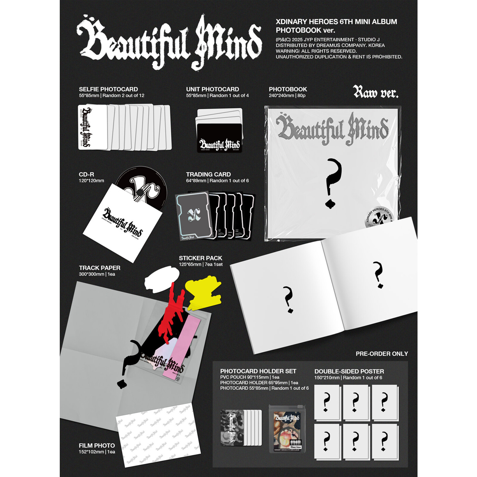 Xdinary Heroes Xdinary Heroes - 6th Mini Album Beautiful Mind (Photobook ver.)
