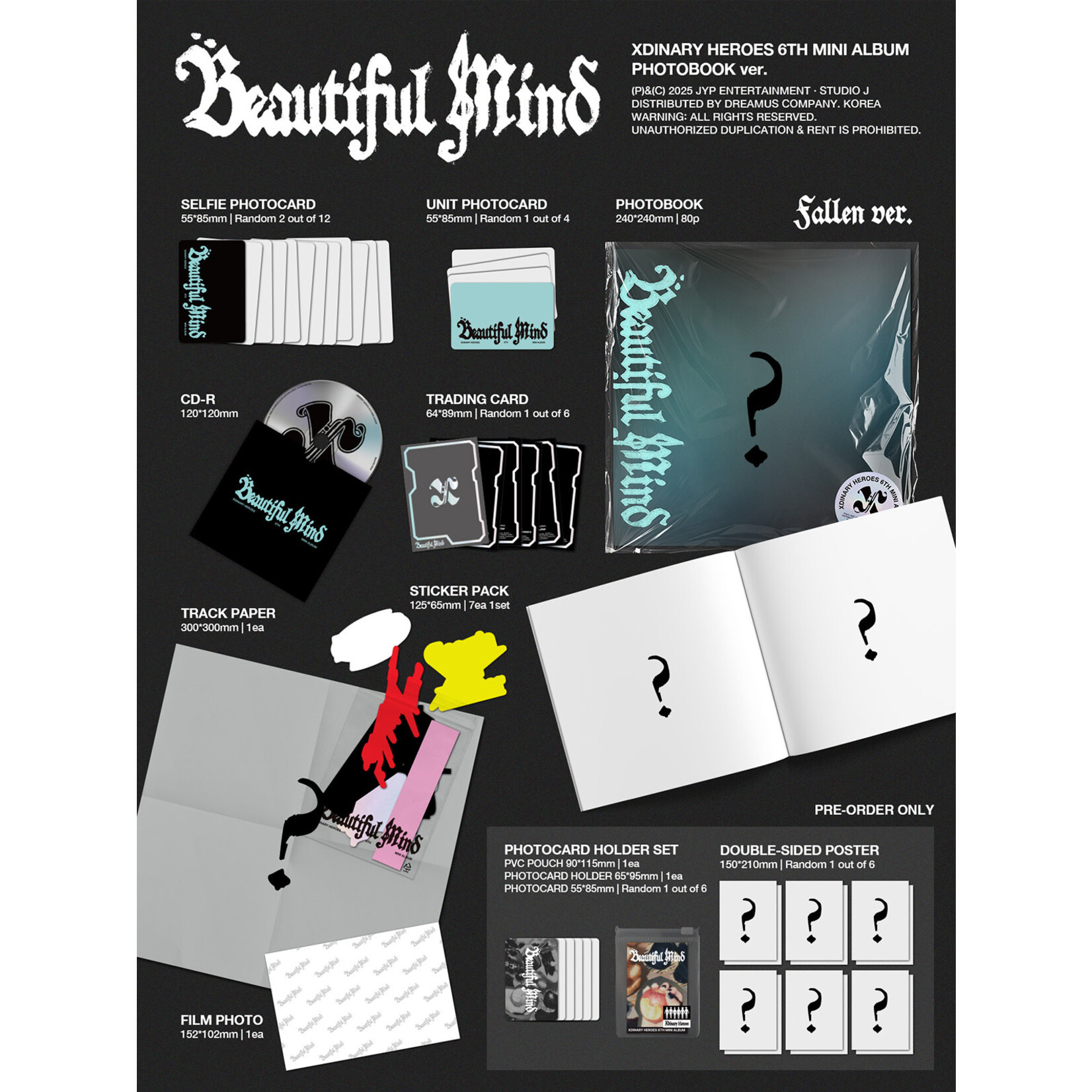 Xdinary Heroes Xdinary Heroes - 6th Mini Album Beautiful Mind (Photobook ver.)