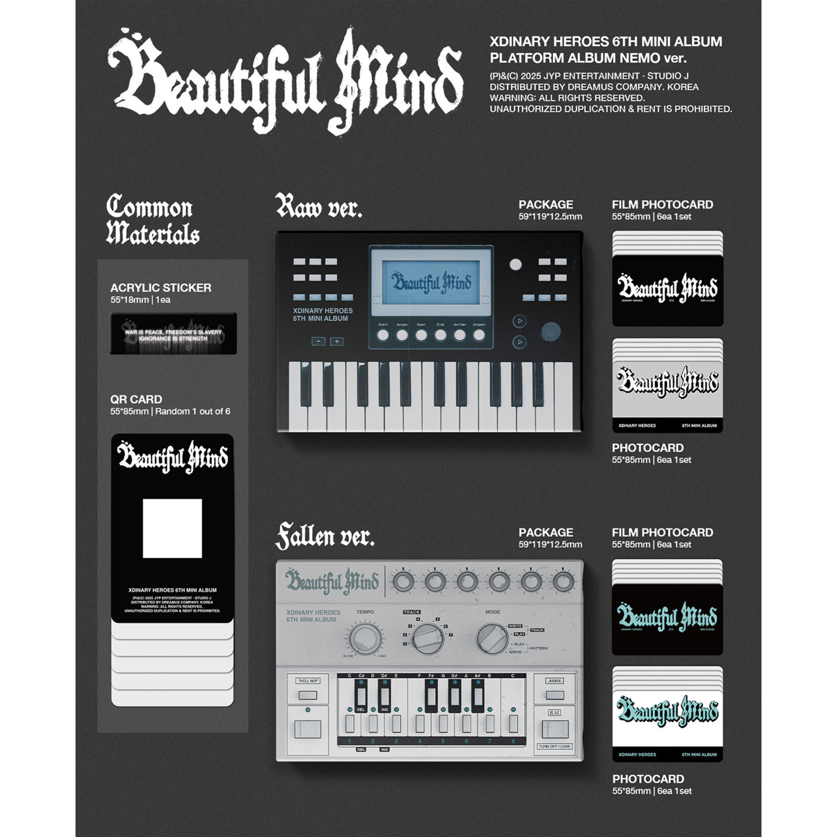 Xdinary Heroes Xdinary Heroes - 6th Mini Album Beautiful Mind (PLATFORM ALBUM NEMO ver.)