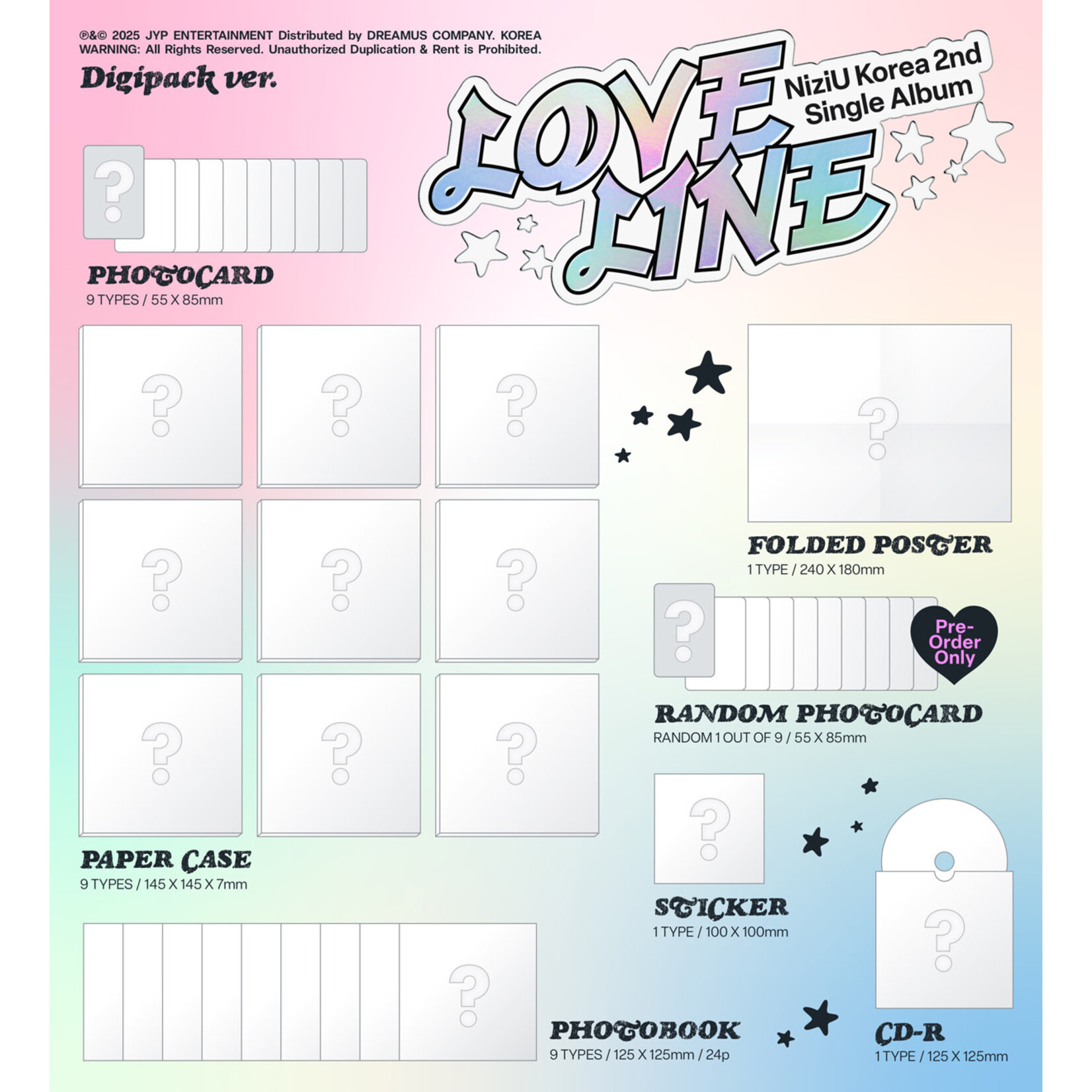 NiziU NiziU - LOVE LINE / 2nd Single Album (Digipack ver.)