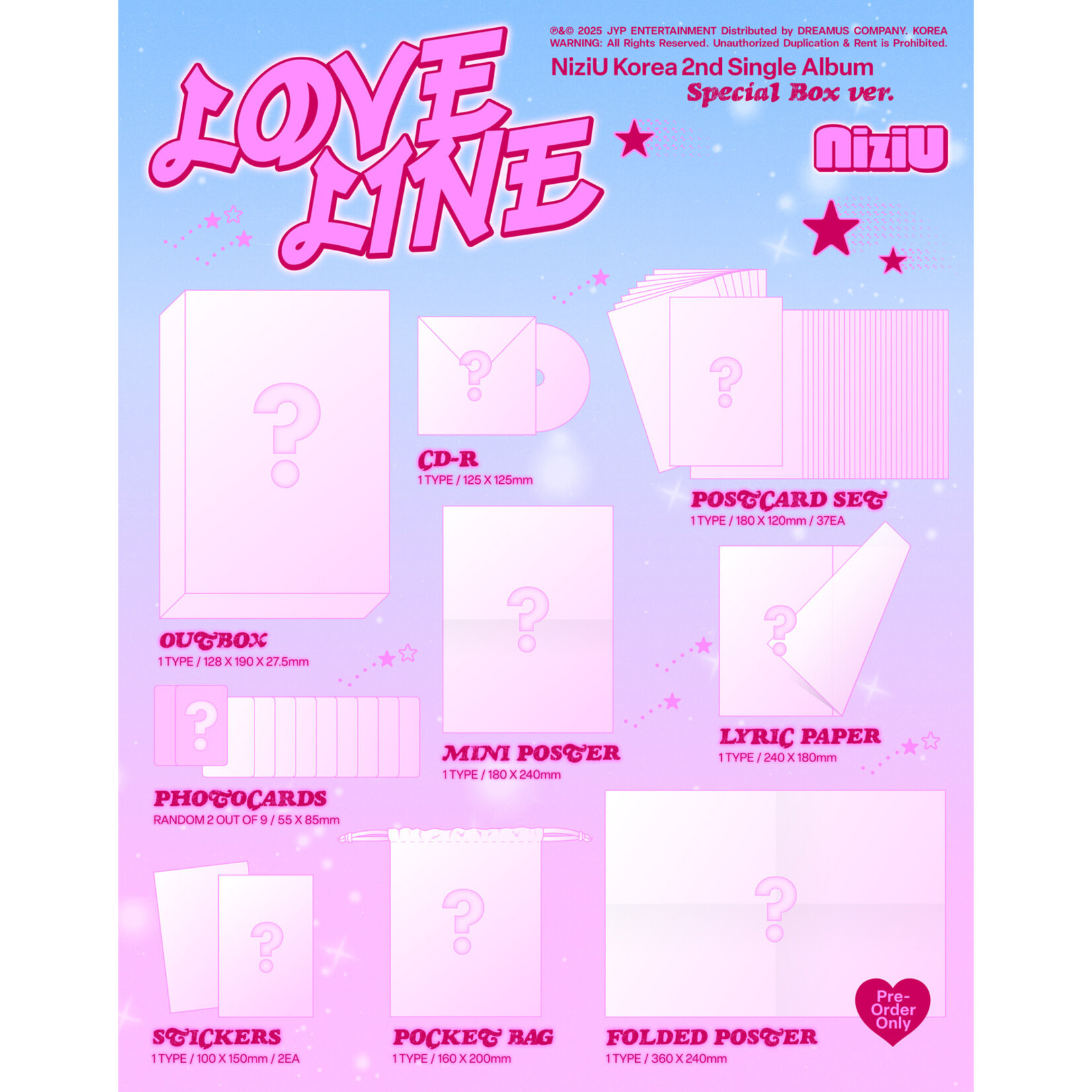 NiziU NiziU - LOVE LINE / 2nd Single Album (Special Box ver.)