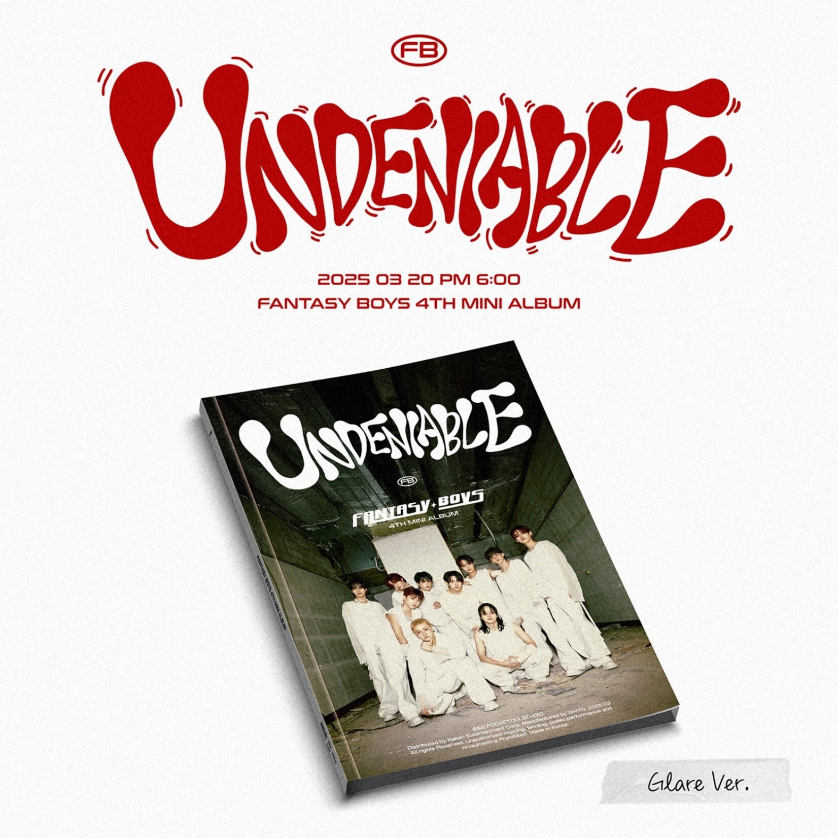 Fantasy Boys FANTASY BOYS - 4th MINI ALBUM [UNDENIABLE] (Glare ver.)