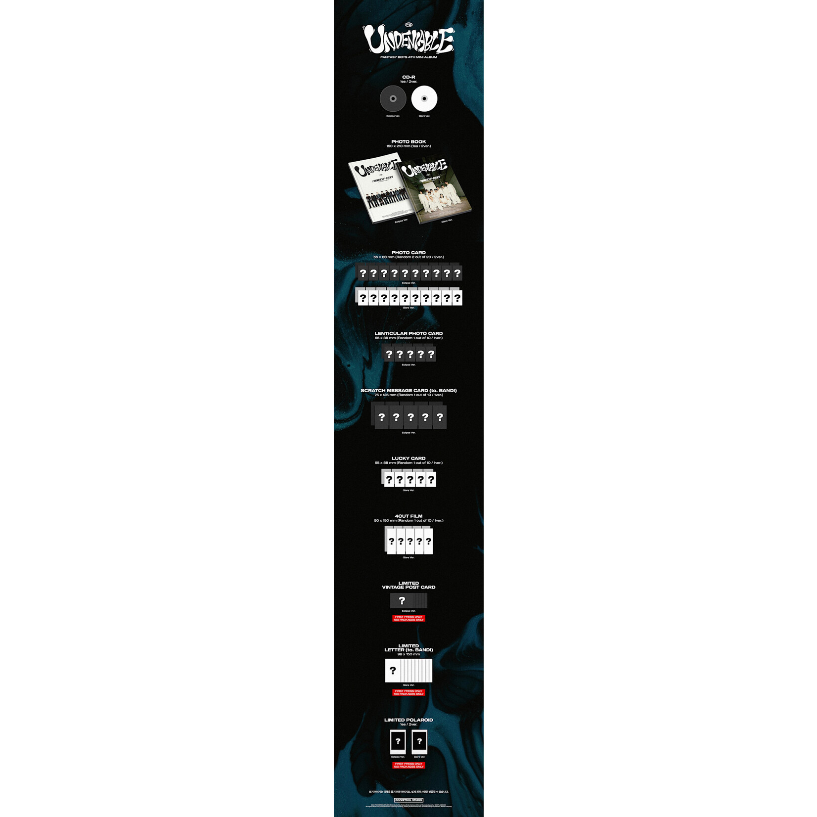 Fantasy Boys FANTASY BOYS - 4th MINI ALBUM [UNDENIABLE] (Glare ver.)