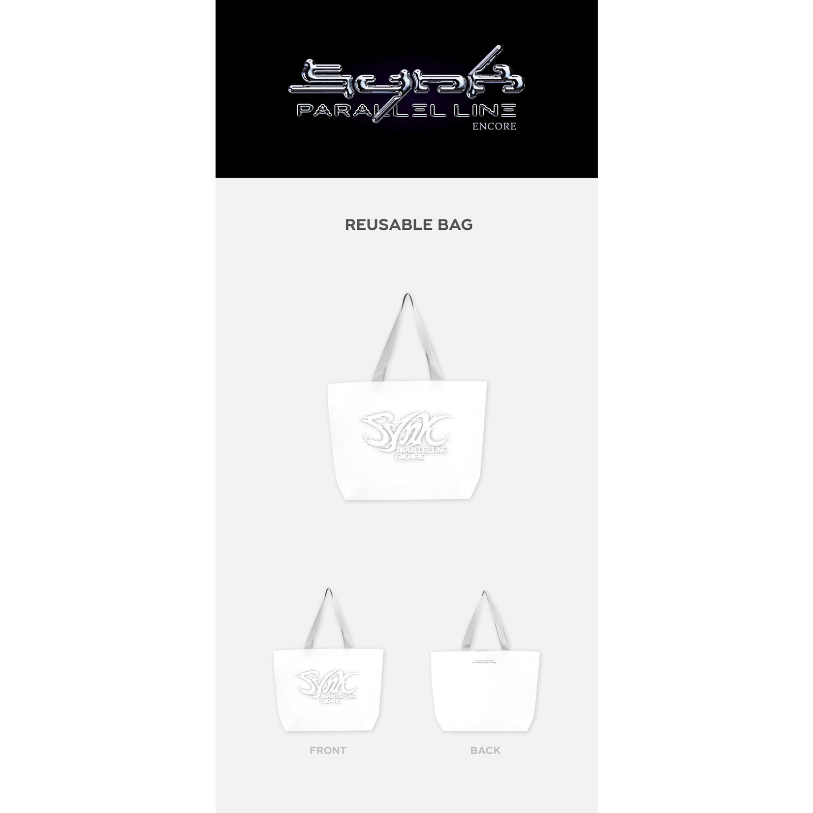 Aespa aespa - LIVE TOUR－SYNK：PARALLEL LINE－ENCORE MD : REUSABLE BAG