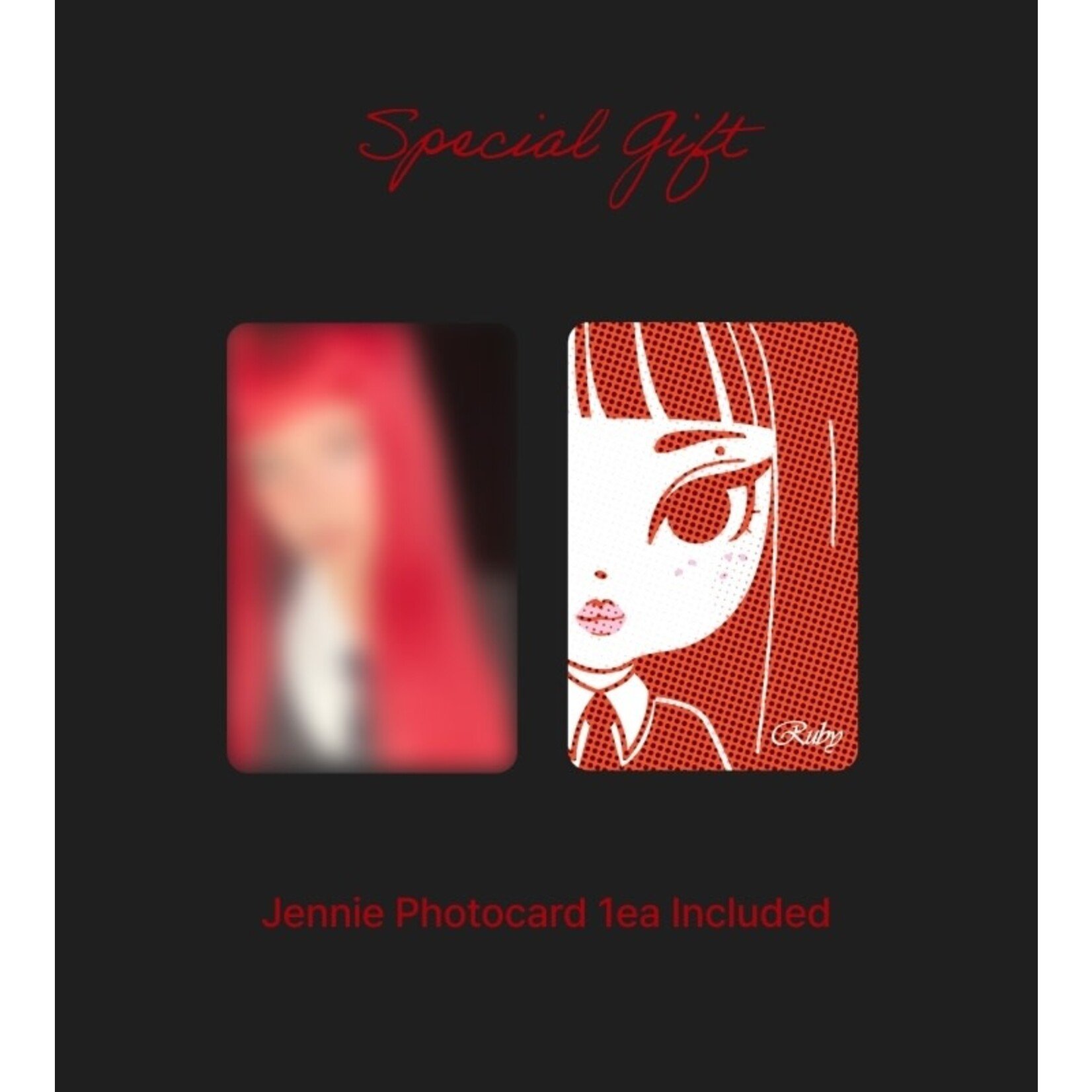 BlackPink JENNIE - [Ruby] Figure Keychain + Weverse Gift (WS)