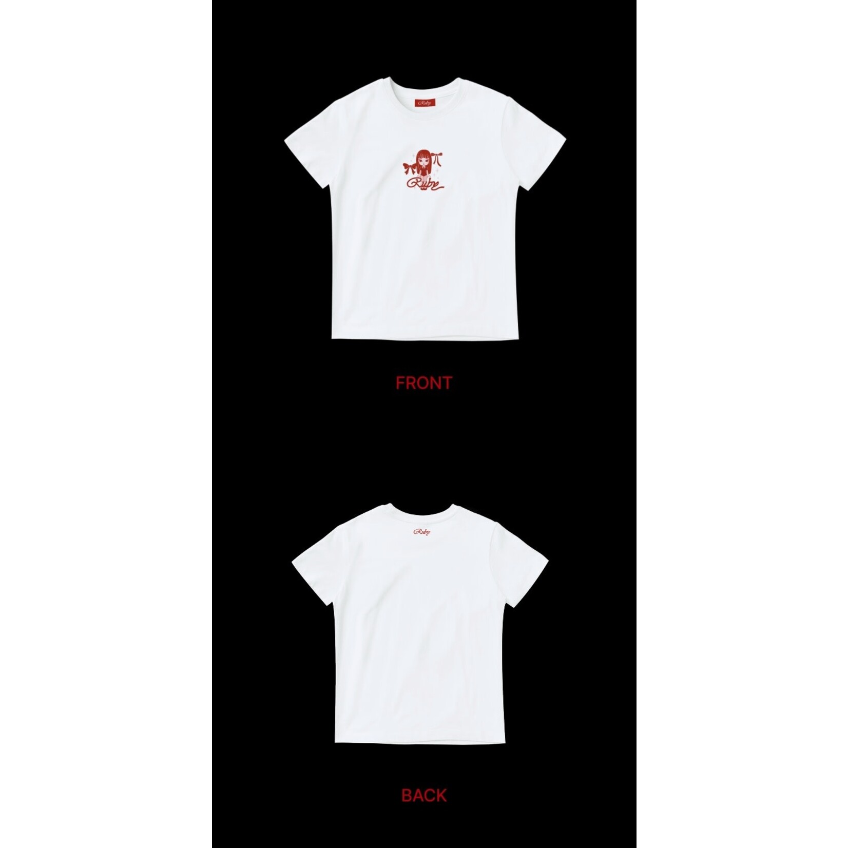 BlackPink JENNIE - [Ruby] Short Sleeve T-Shirt + Weverse Gift (WS)