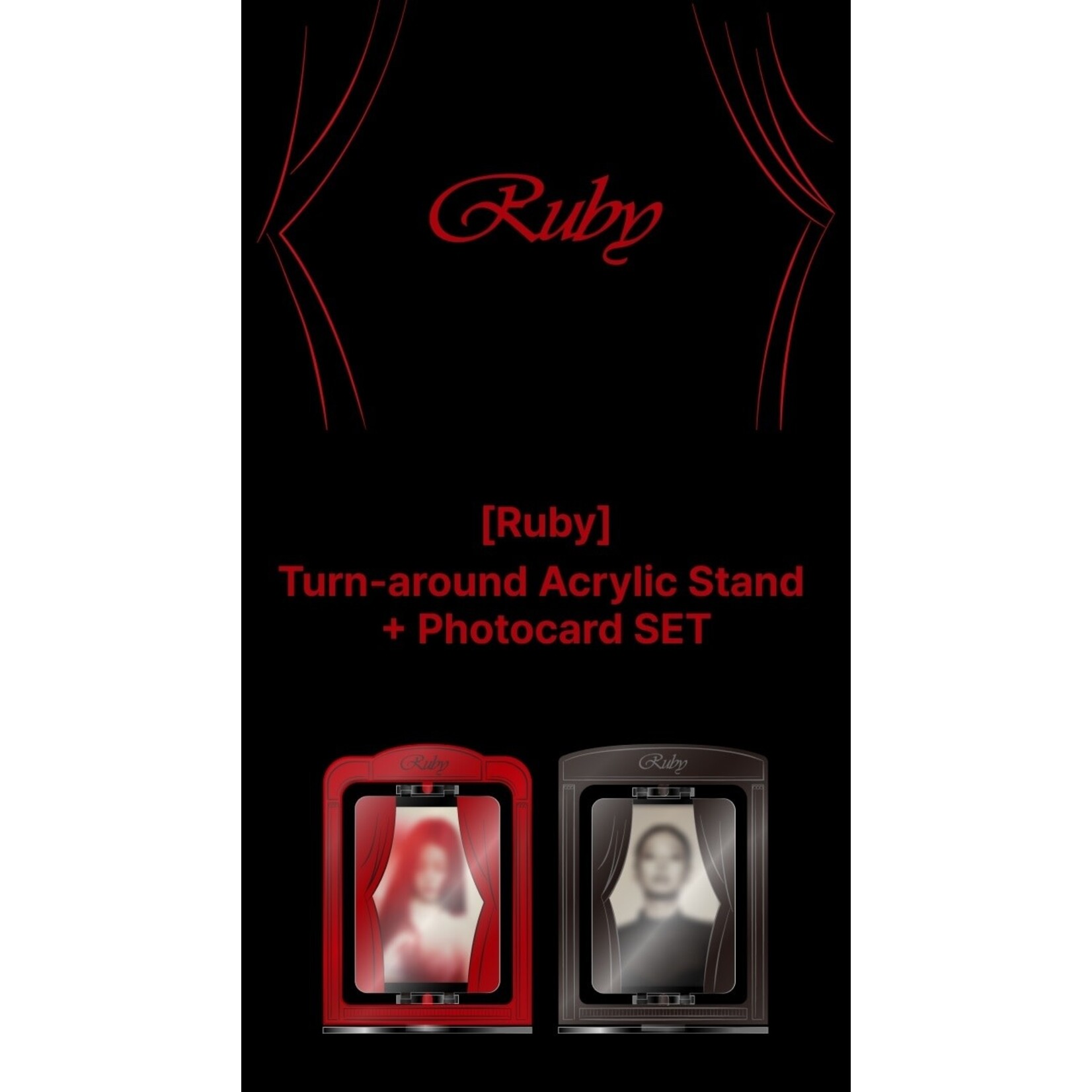 BlackPink JENNIE - [Ruby] Turn-around Acrylic Stand + Photocard Random