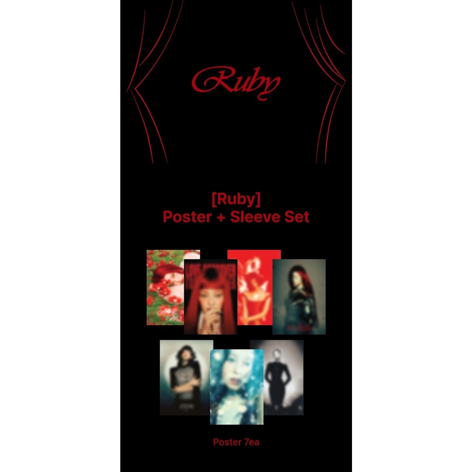 BlackPink JENNIE - [Ruby] Poster + Sleeve Set