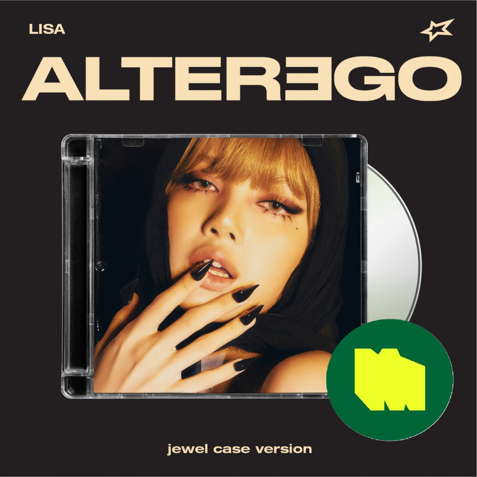 BlackPink LISA - [Alter Ego] (jewel case) + Photocard (KPOP MERCH)