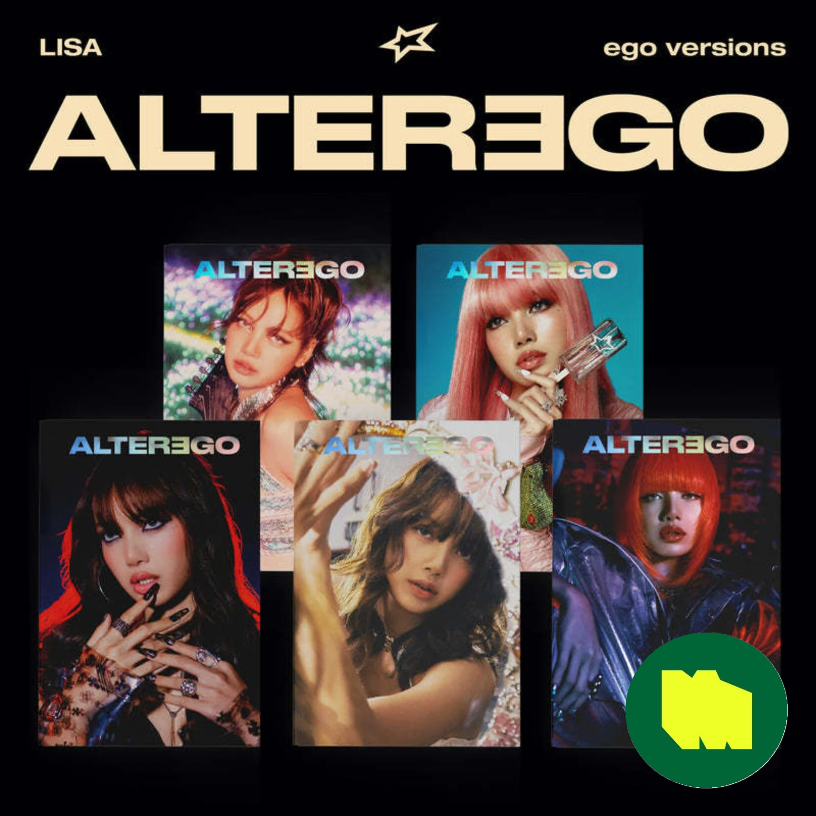 BlackPink LISA - [Alter Ego] (photobook ver.) + Random Photocard (KPOP MERCH)