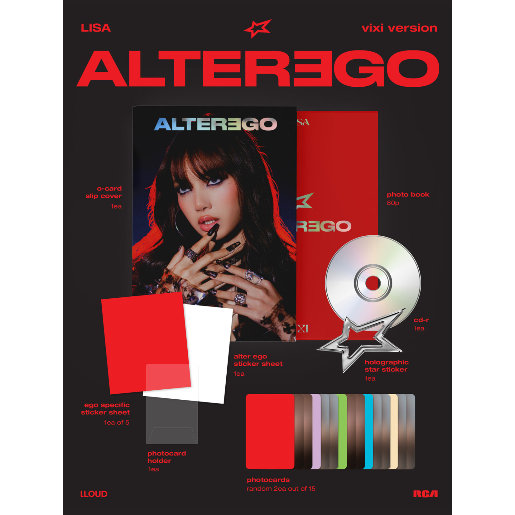 BlackPink LISA - [Alter Ego] (photobook ver.) + Random Photocard (KPOP MERCH)