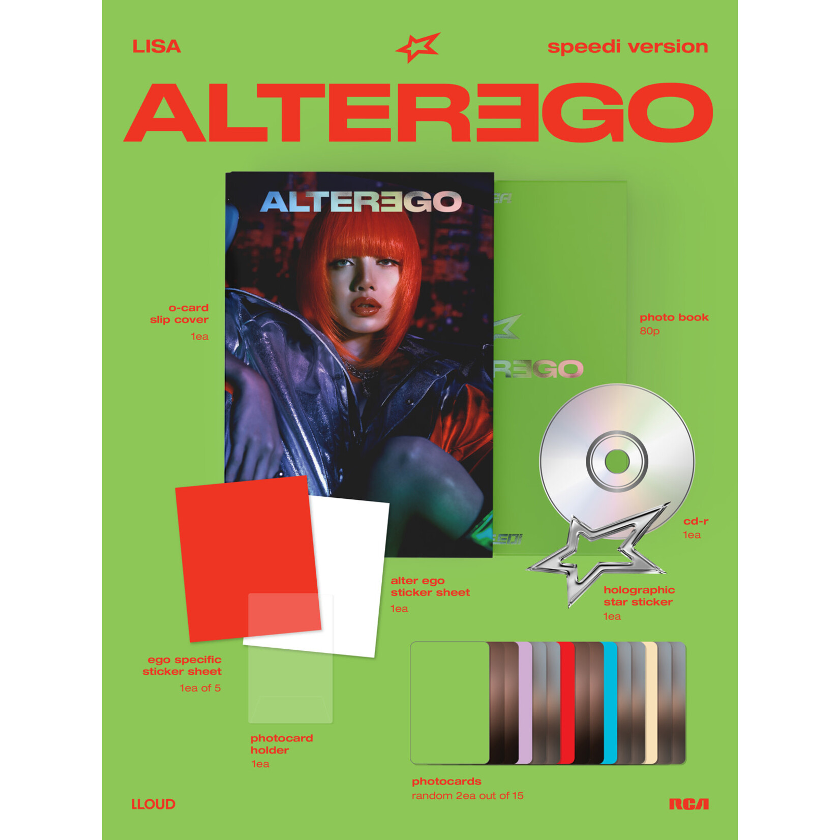 BlackPink LISA - [Alter Ego] (photobook ver.) + Random Photocard (KPOP MERCH)