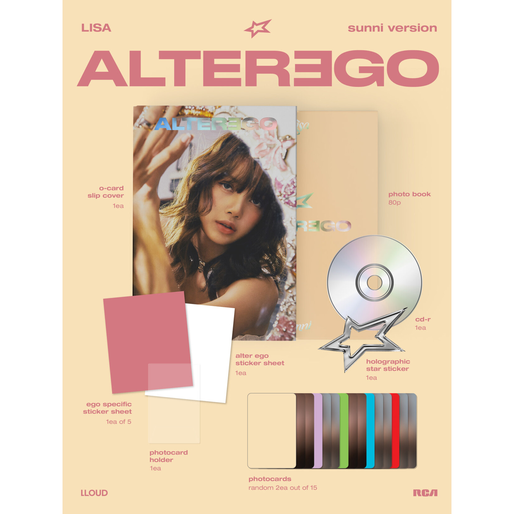 BlackPink LISA - [Alter Ego] (photobook ver.) + Random Photocard (KPOP MERCH)