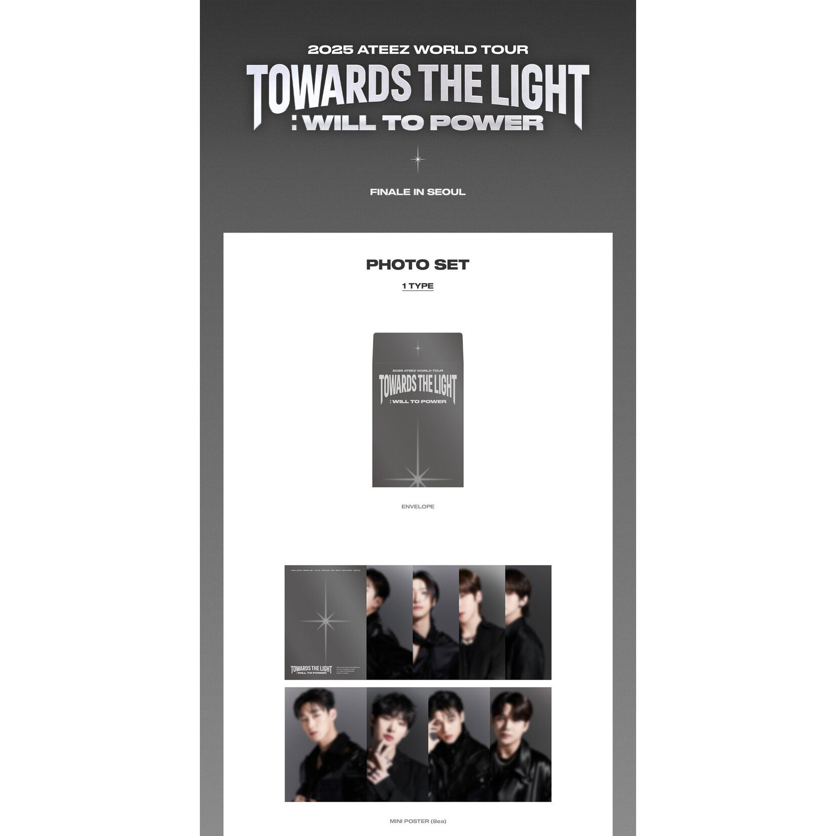 ATEEZ ATEEZ - '2025 ATEEZ WORLD TOUR TOWARDS THE LIGHT WILL TO POWER FINALE IN SEOUL' PHOTO SET