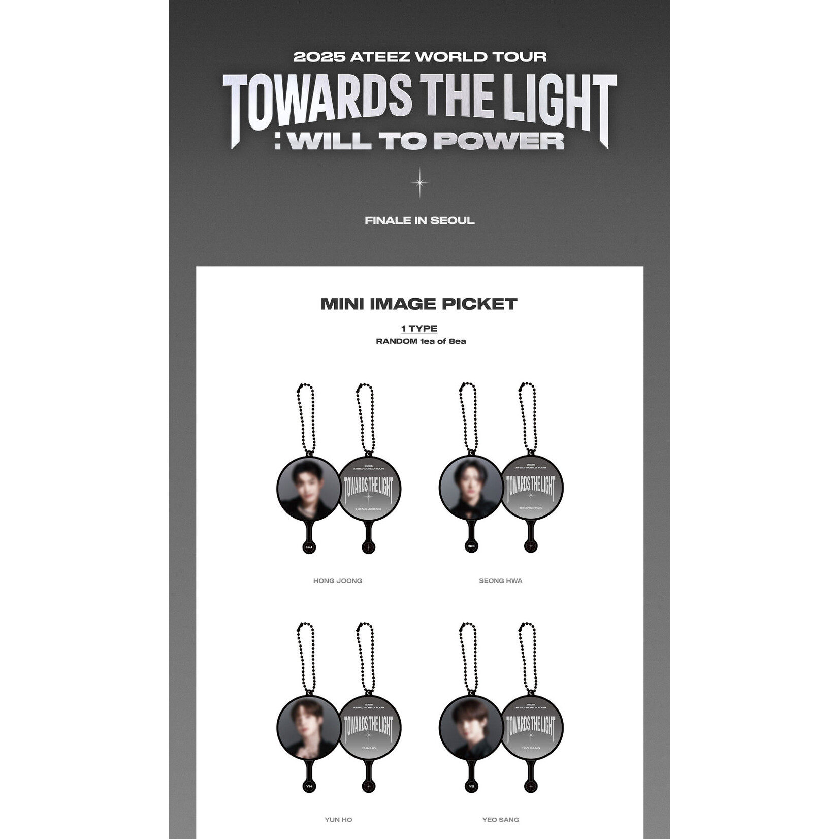 ATEEZ ATEEZ - '2025 ATEEZ WORLD TOUR TOWARDS THE LIGHT WILL TO POWER FINALE IN SEOUL' MINI IMAGE PICKET