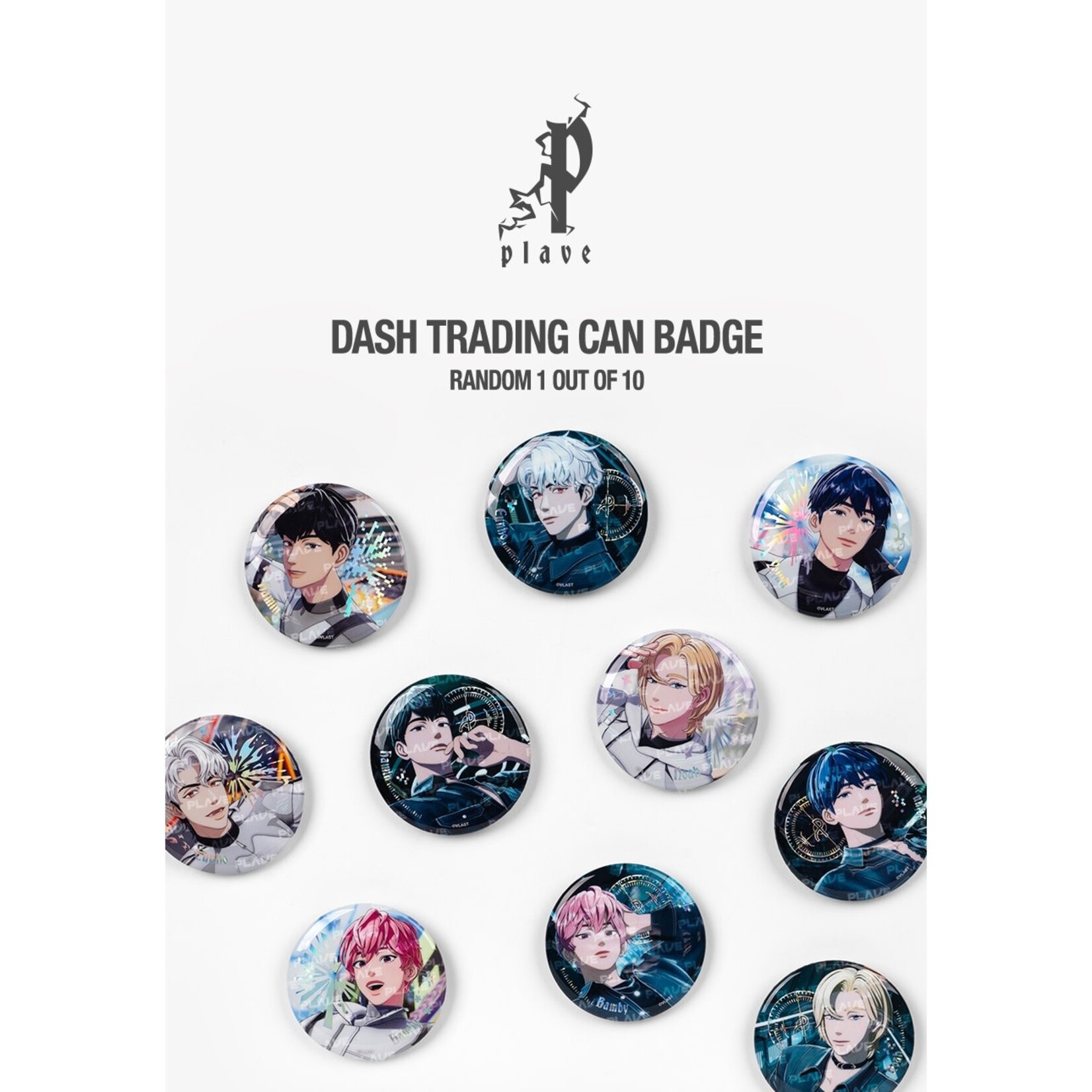 PLAVE PLAVE - DASH TRADING CAN BADGE (1 random out of 10)