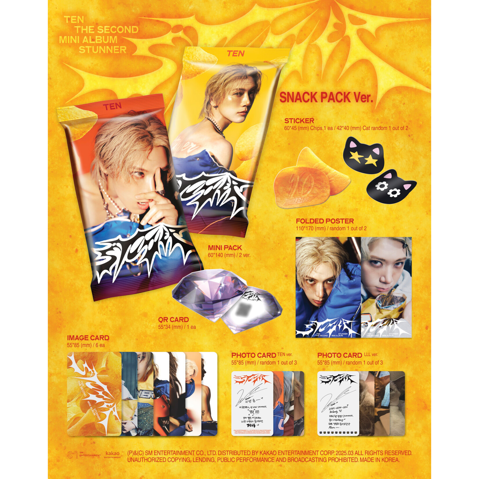 NCT TEN - 2ND MINI ALBUM [STUNNER] (Snack Pack Ver.)