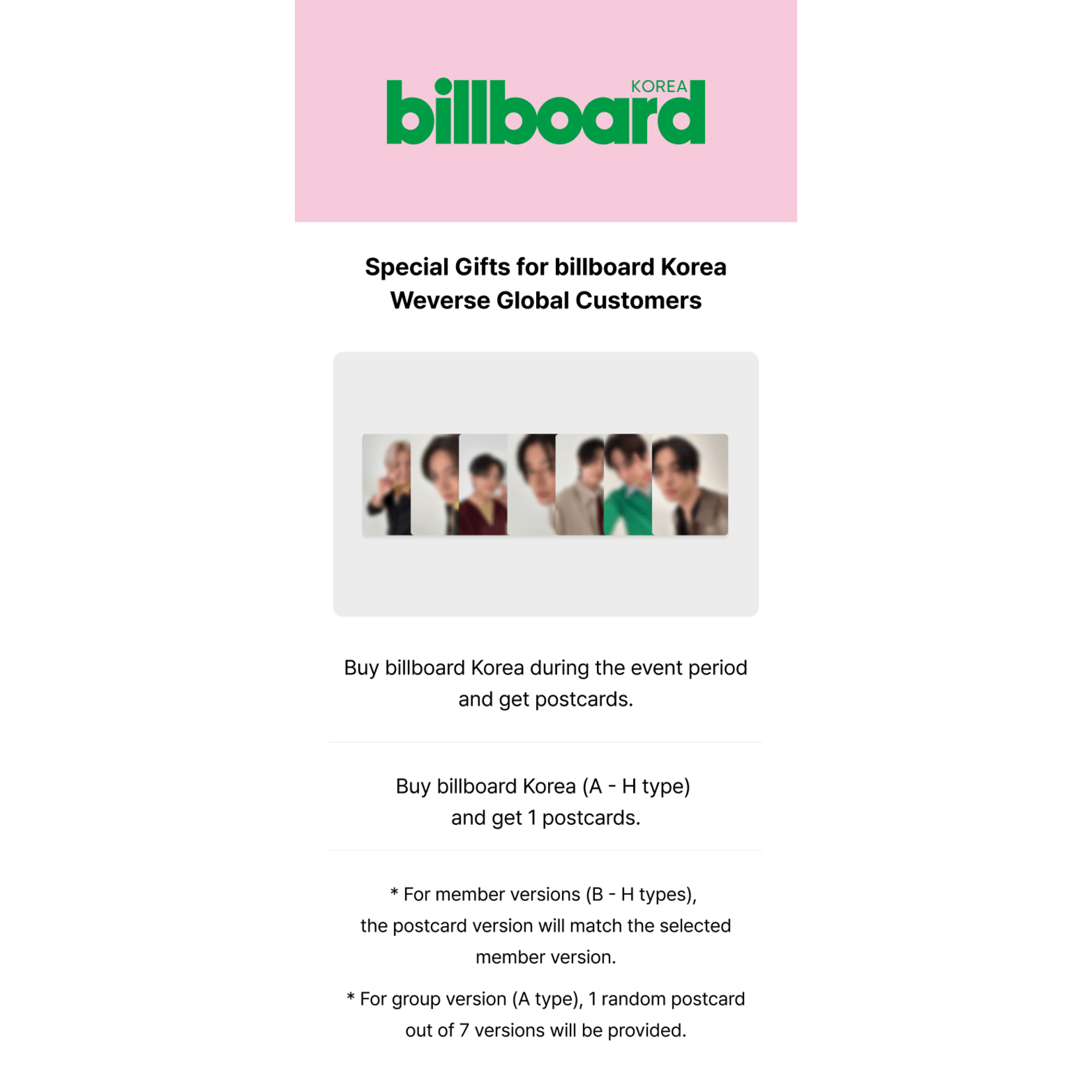 Enhypen ENHYPEN - billboard Korea + Weverse Gift (WS)