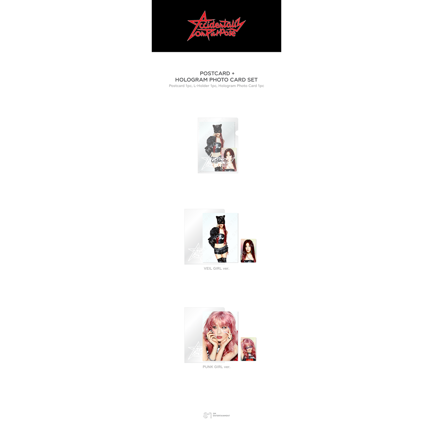 Red Velvet SEULGI (Red Velvet) - [2nd] Accidentally On Purpose MD : POSTCARD + HOLOGRAM PHOTO CARD SET