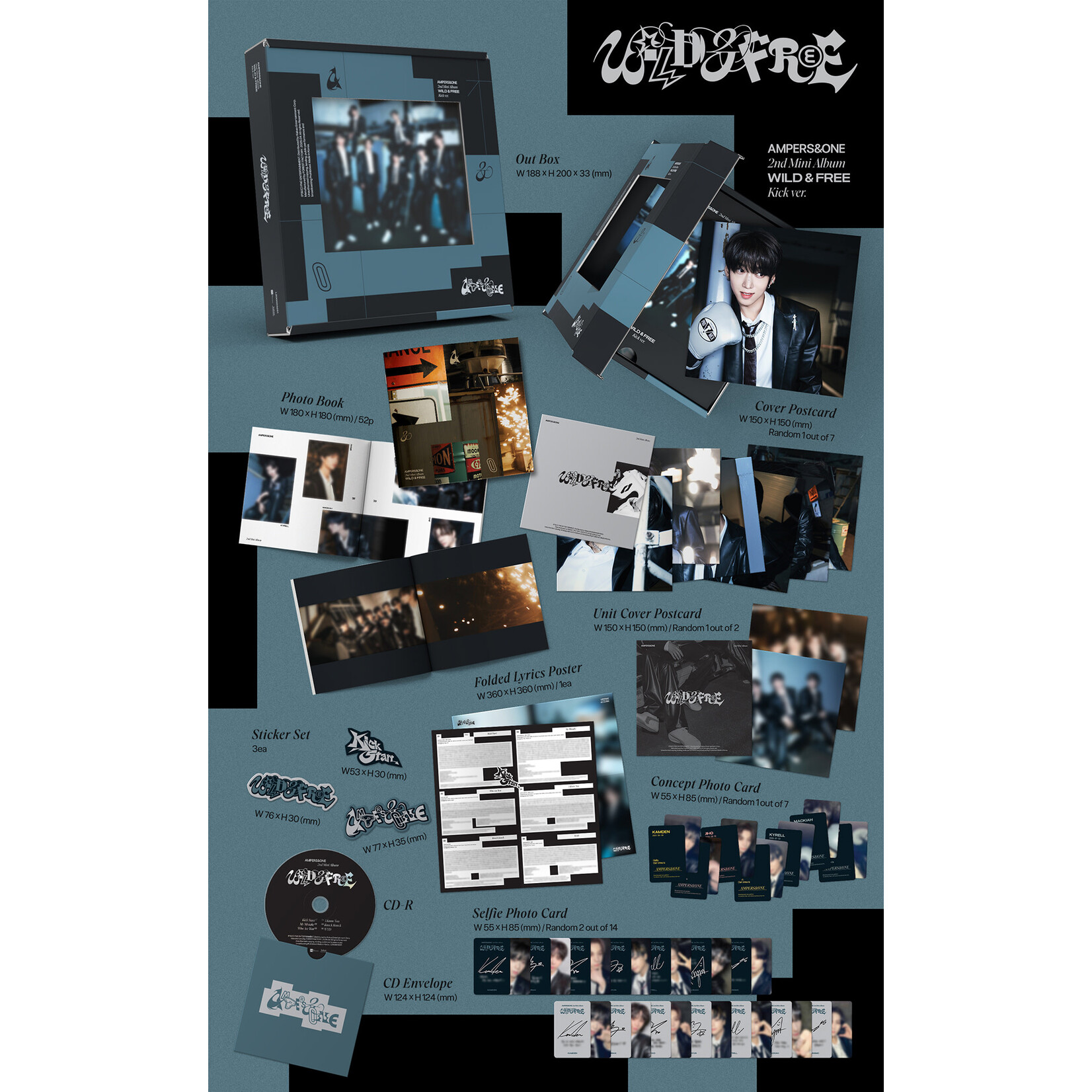 AMPERS&ONE AMPERS&ONE - 2nd Mini Album [WILD&FREE] (Kick Ver.)