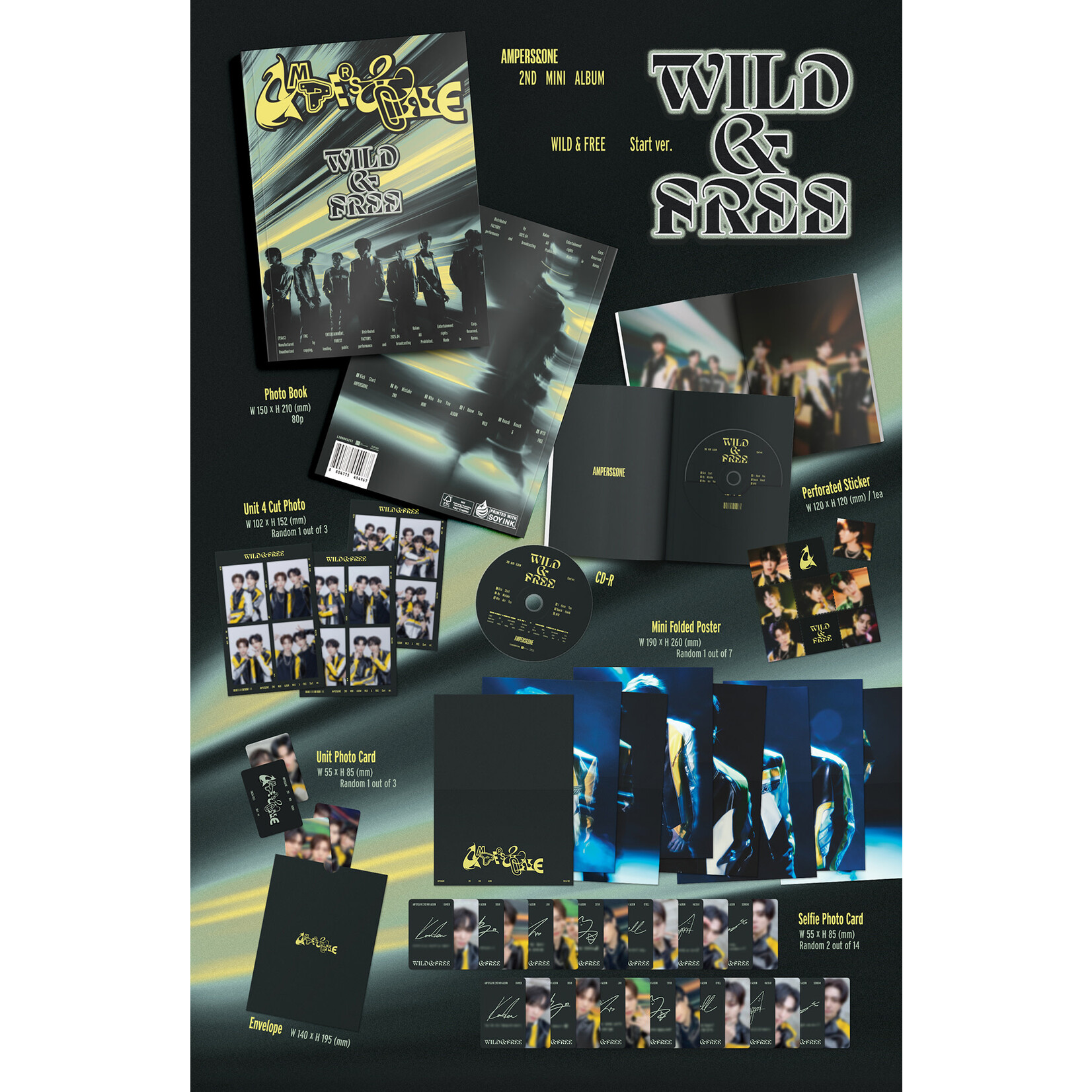 AMPERS&ONE AMPERS&ONE - 2nd Mini Album [WILD&FREE] (Start Ver.)